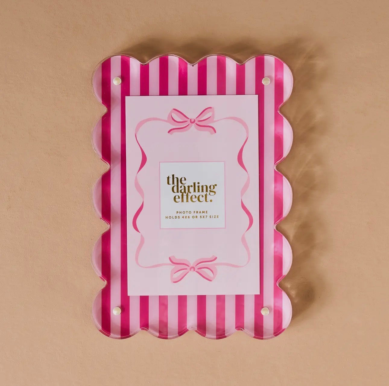 STRIPE RECTANGLE SCALLOP FRAME