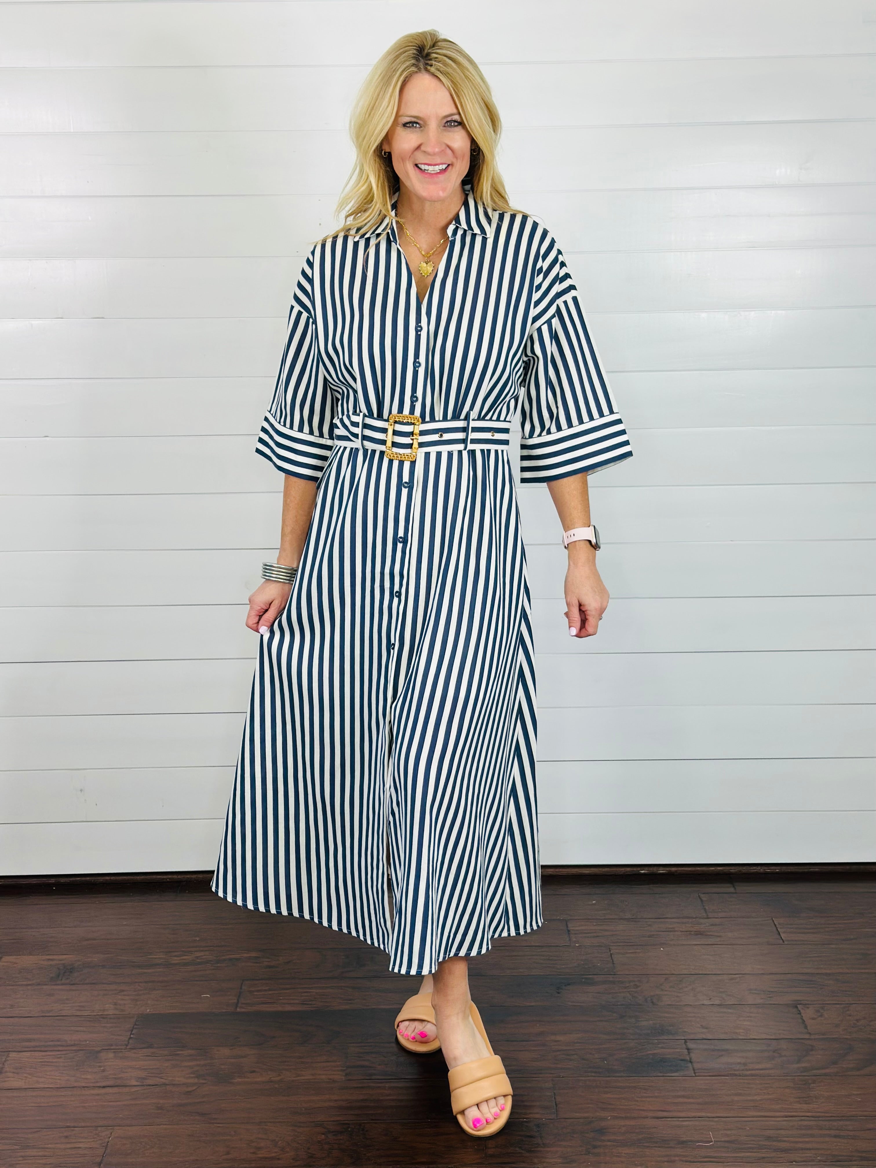 KIMBERLY STRIPED DRESS