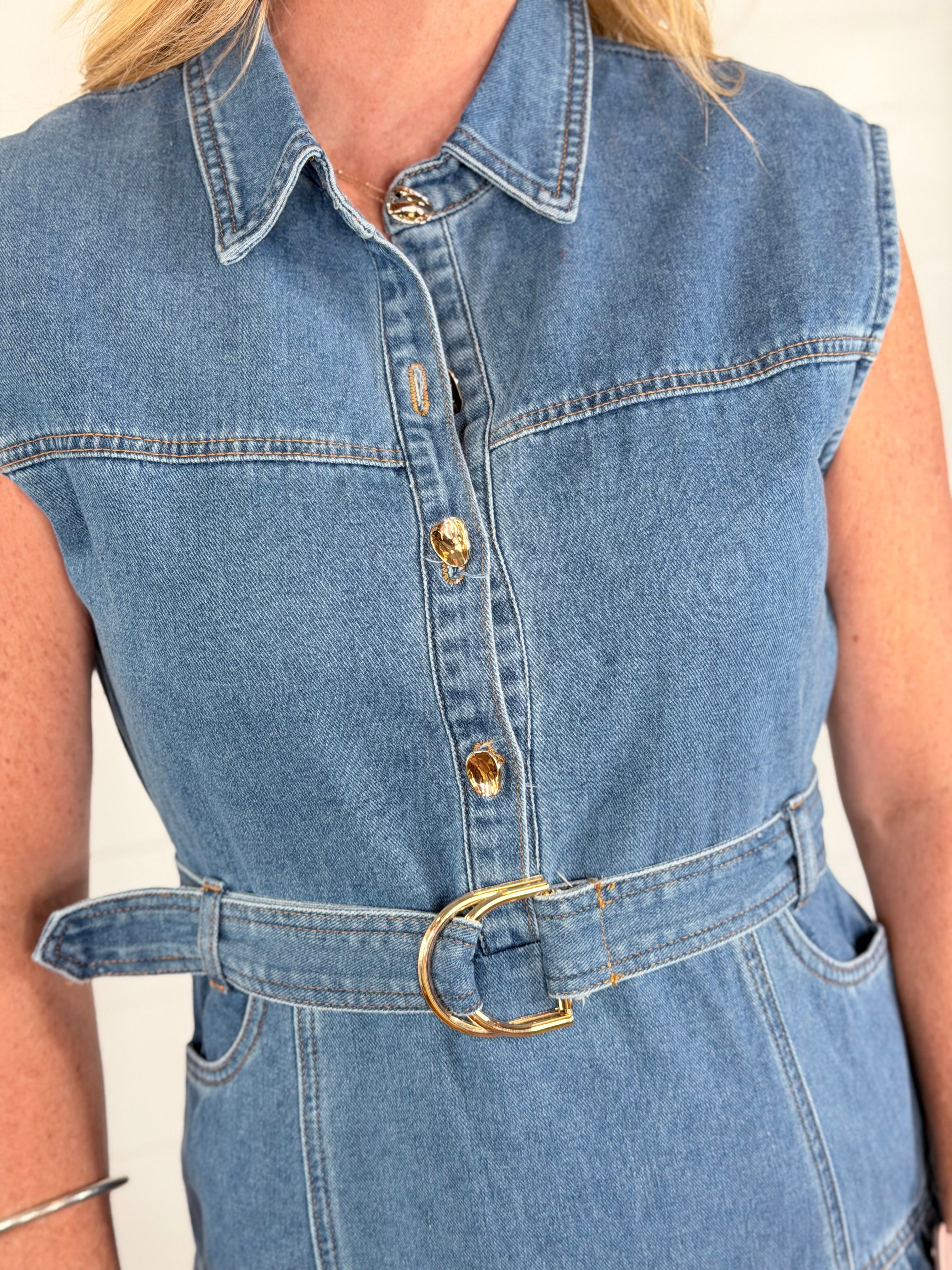 ELLA DENIM DRESS