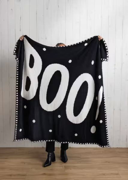 BOO CHENILLE BLANKET