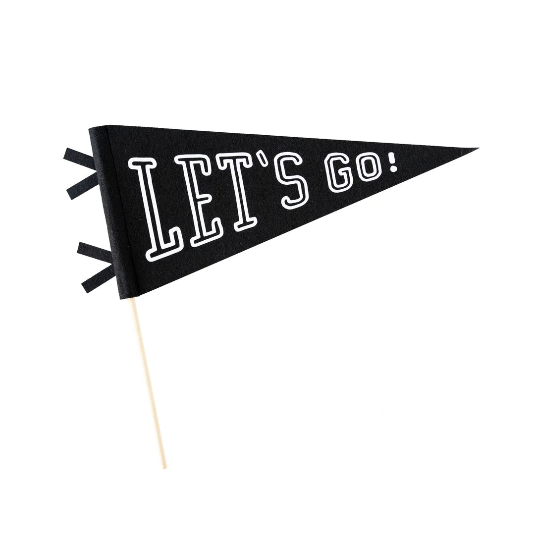 LET'S GO FELT PENNANT