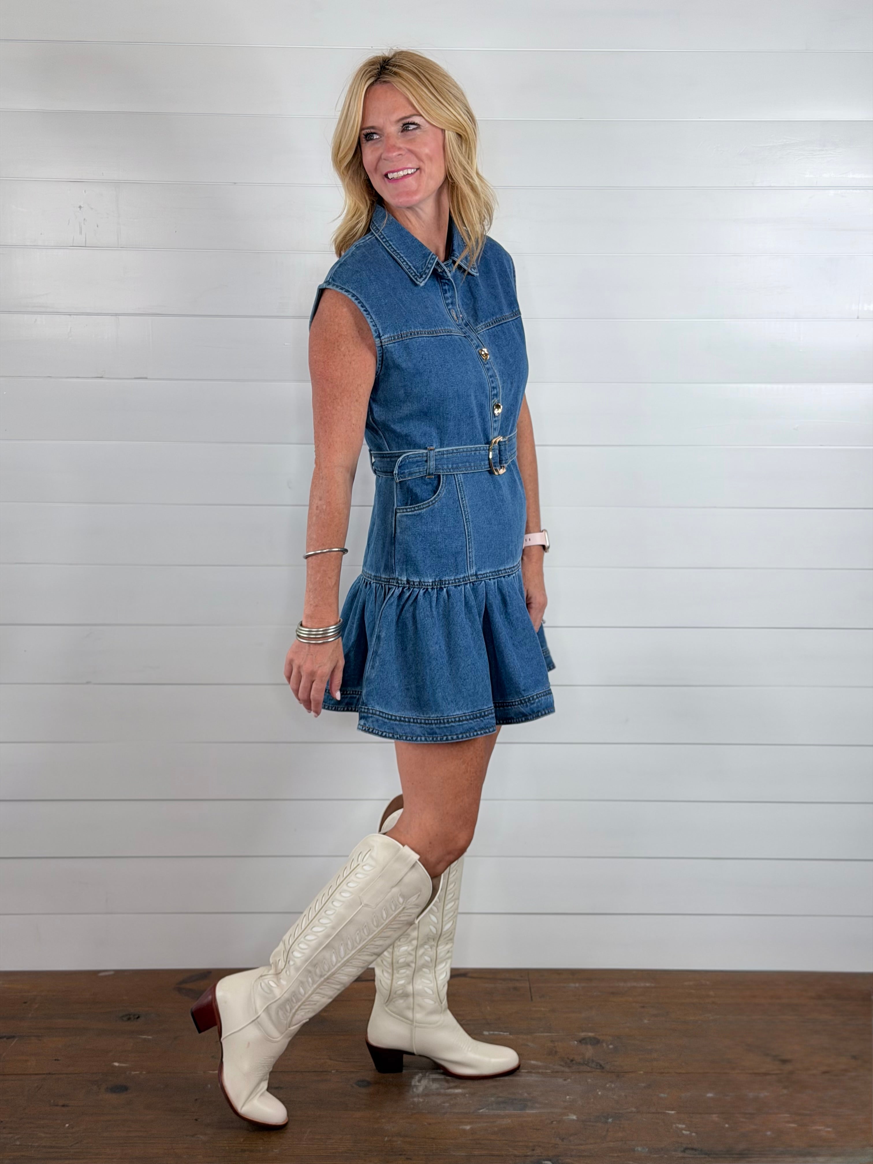 ELLA DENIM DRESS