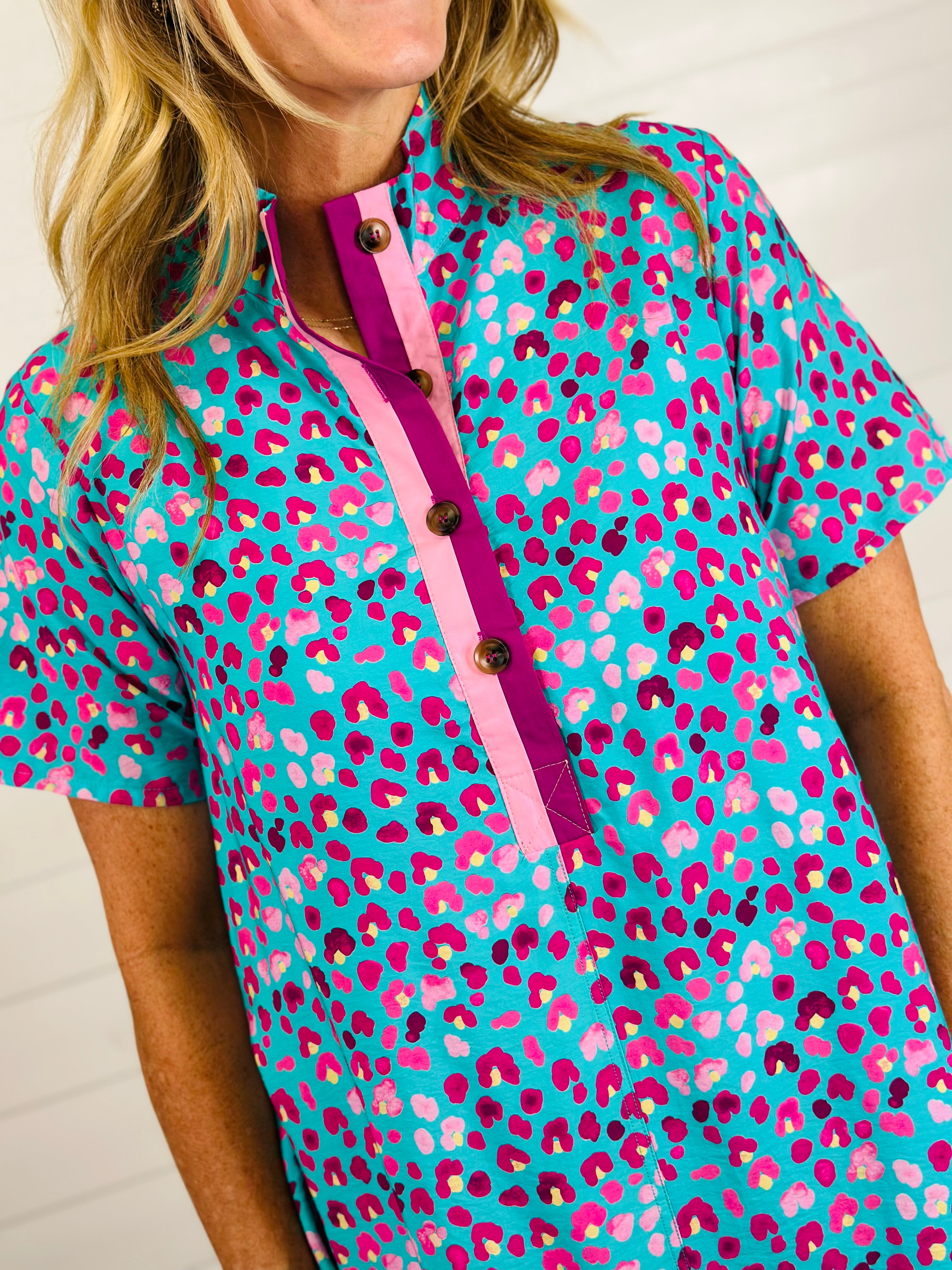 WILD ABOUT SPRING DRESS-JADE