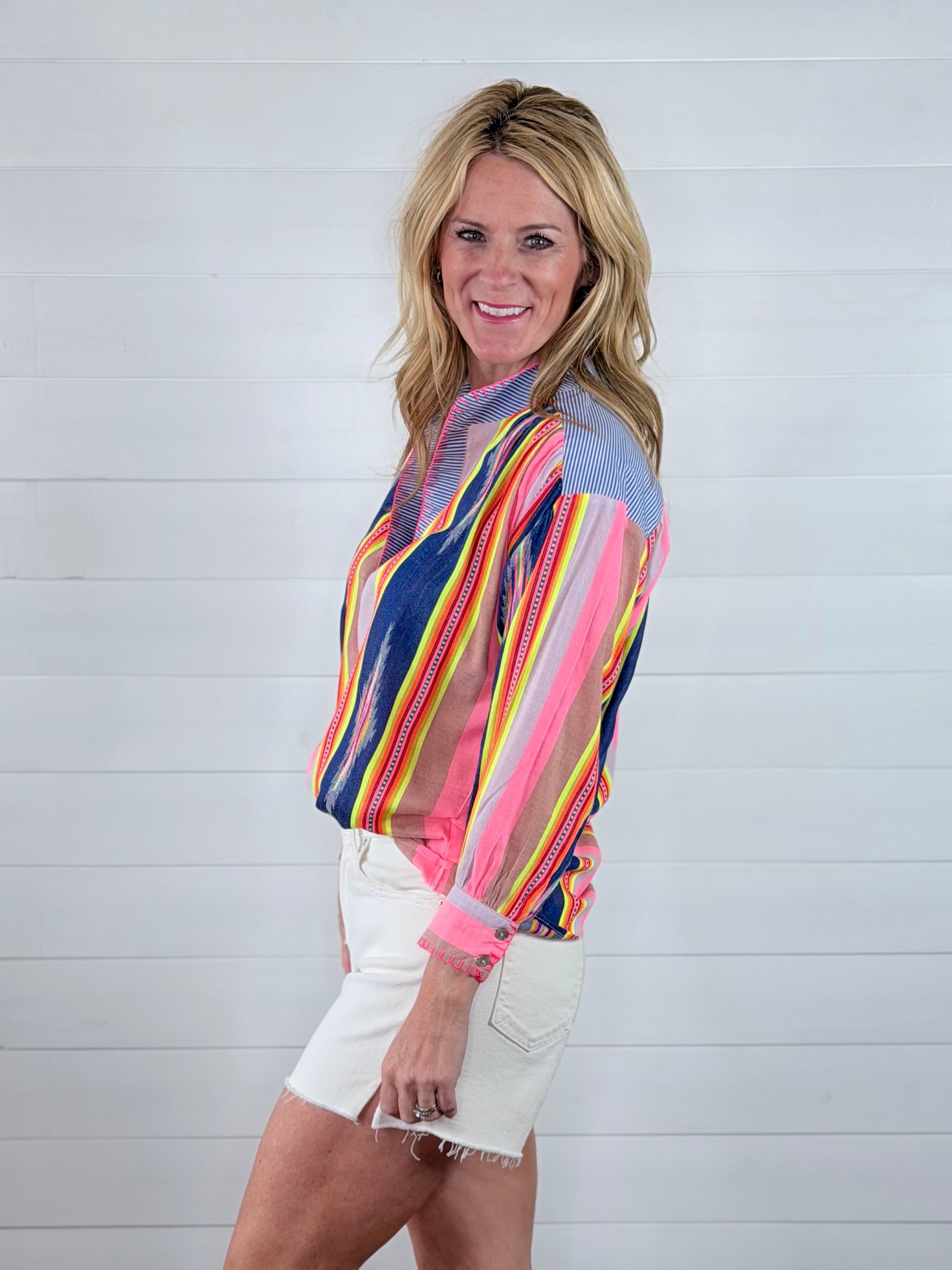 IKAT STRIPE POPOVER