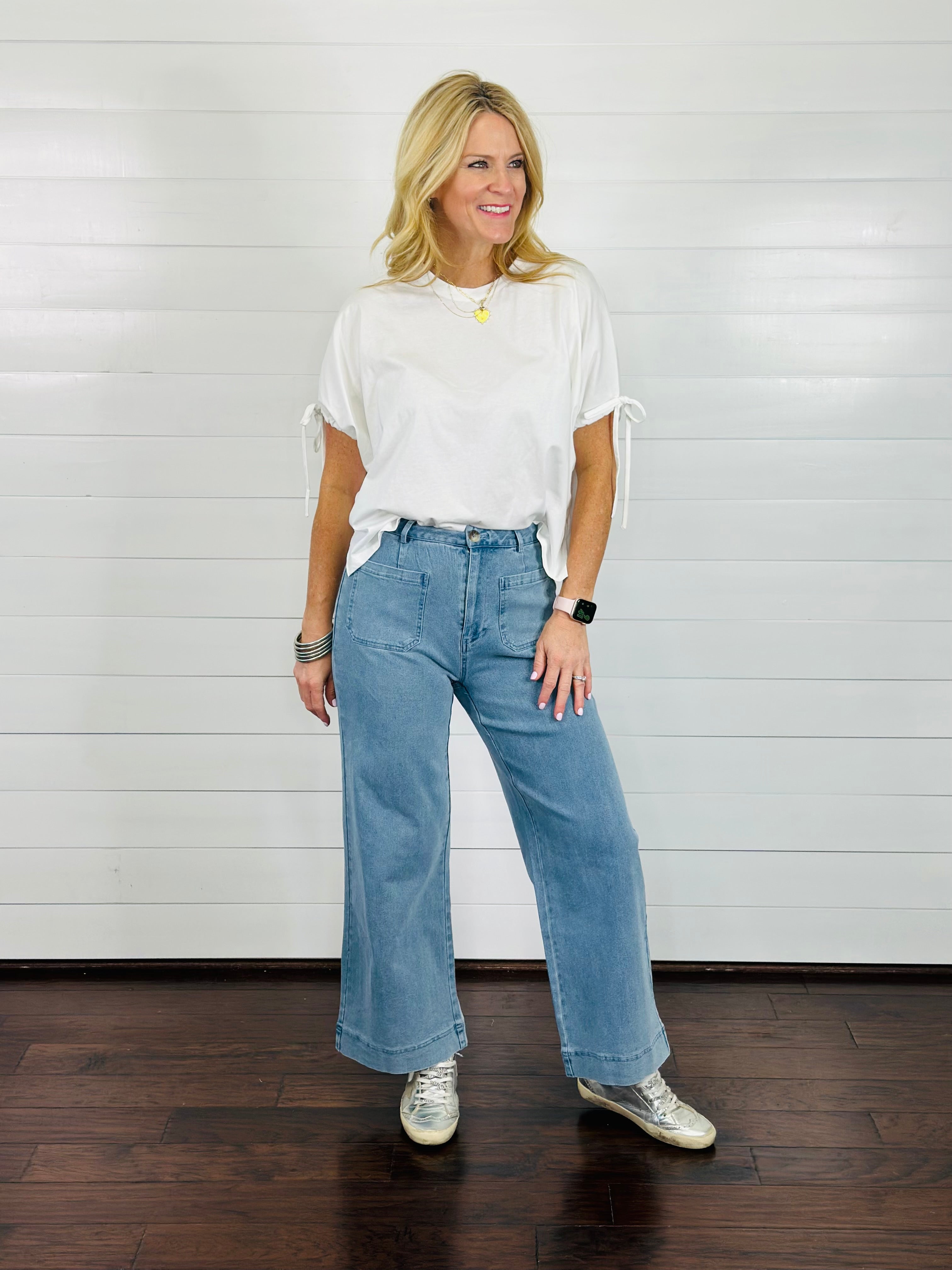AMELIA WIDE LEG DENIM PANTS