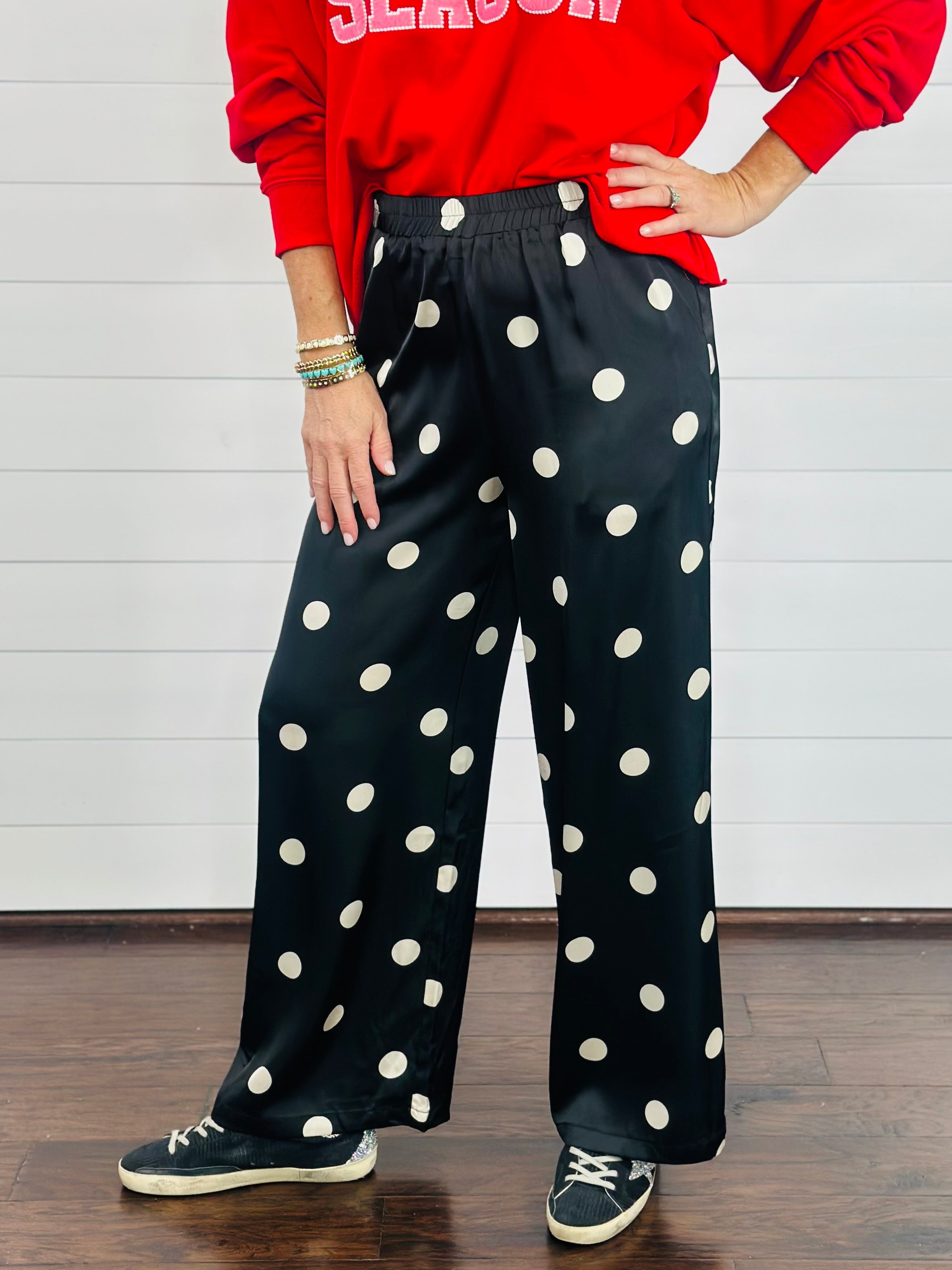 SATIN POLKA DOT PANT