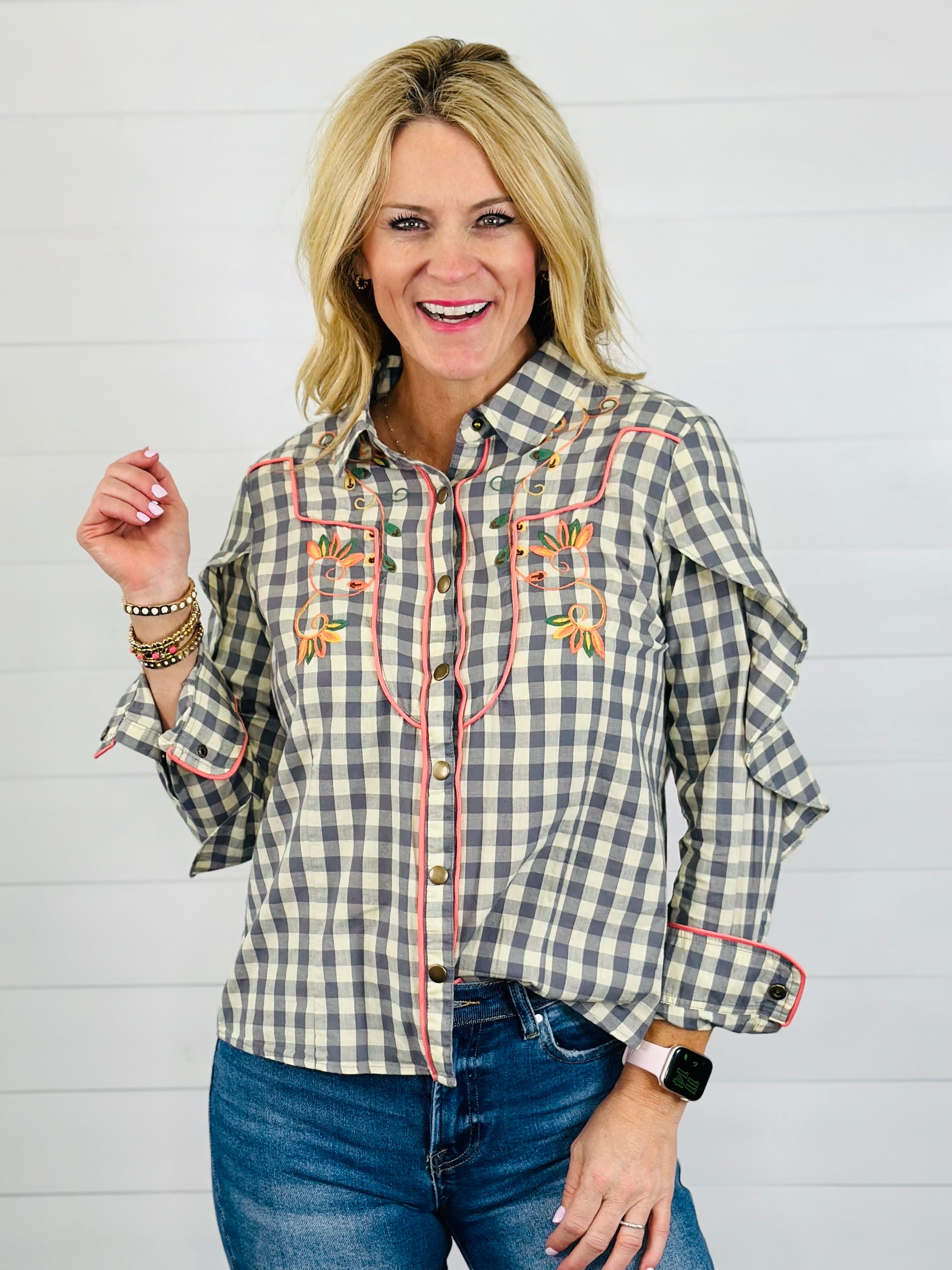 LAINEY GINGHAM TOP