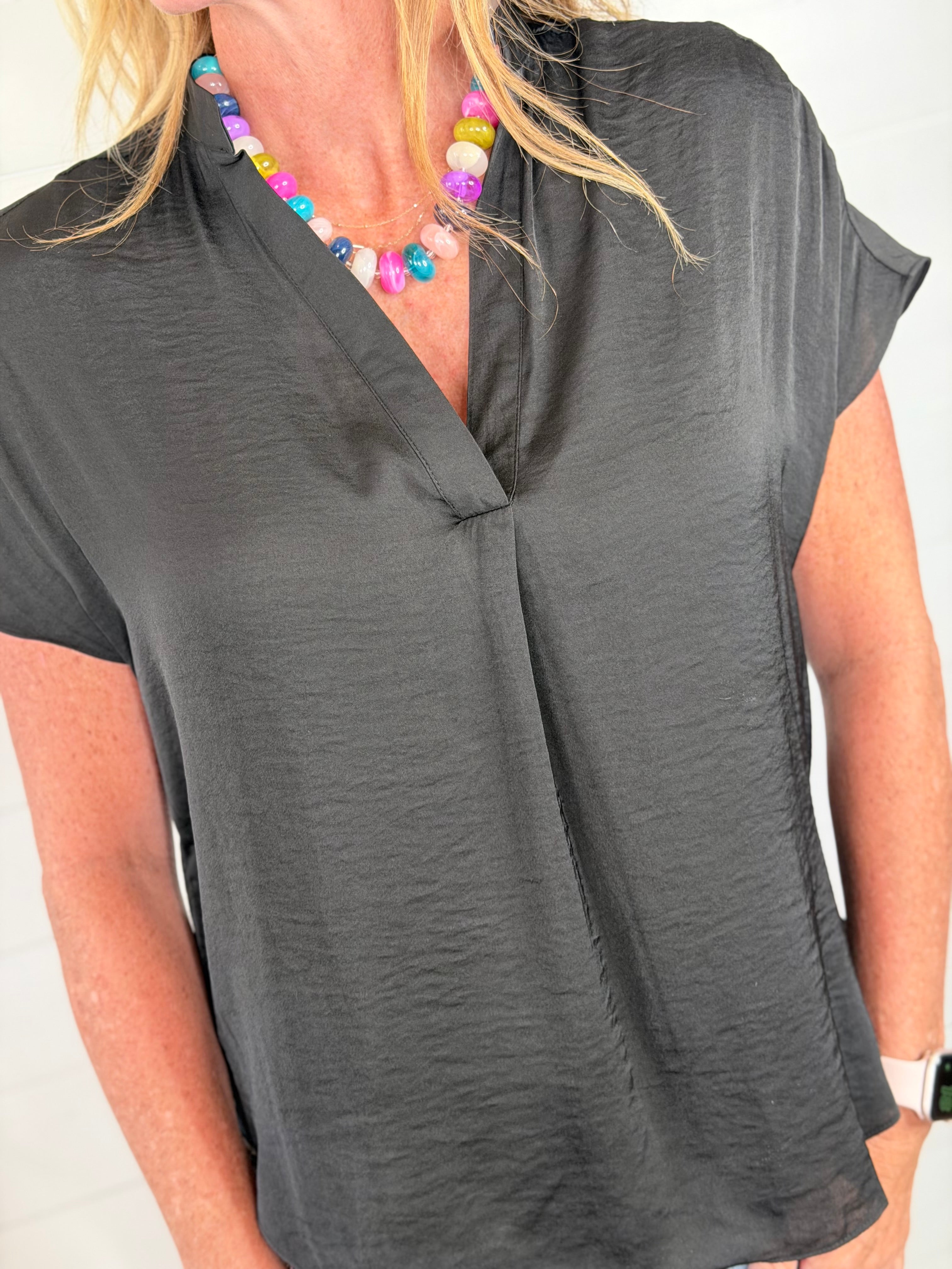 TINSLEY BLOUSE-BLACK
