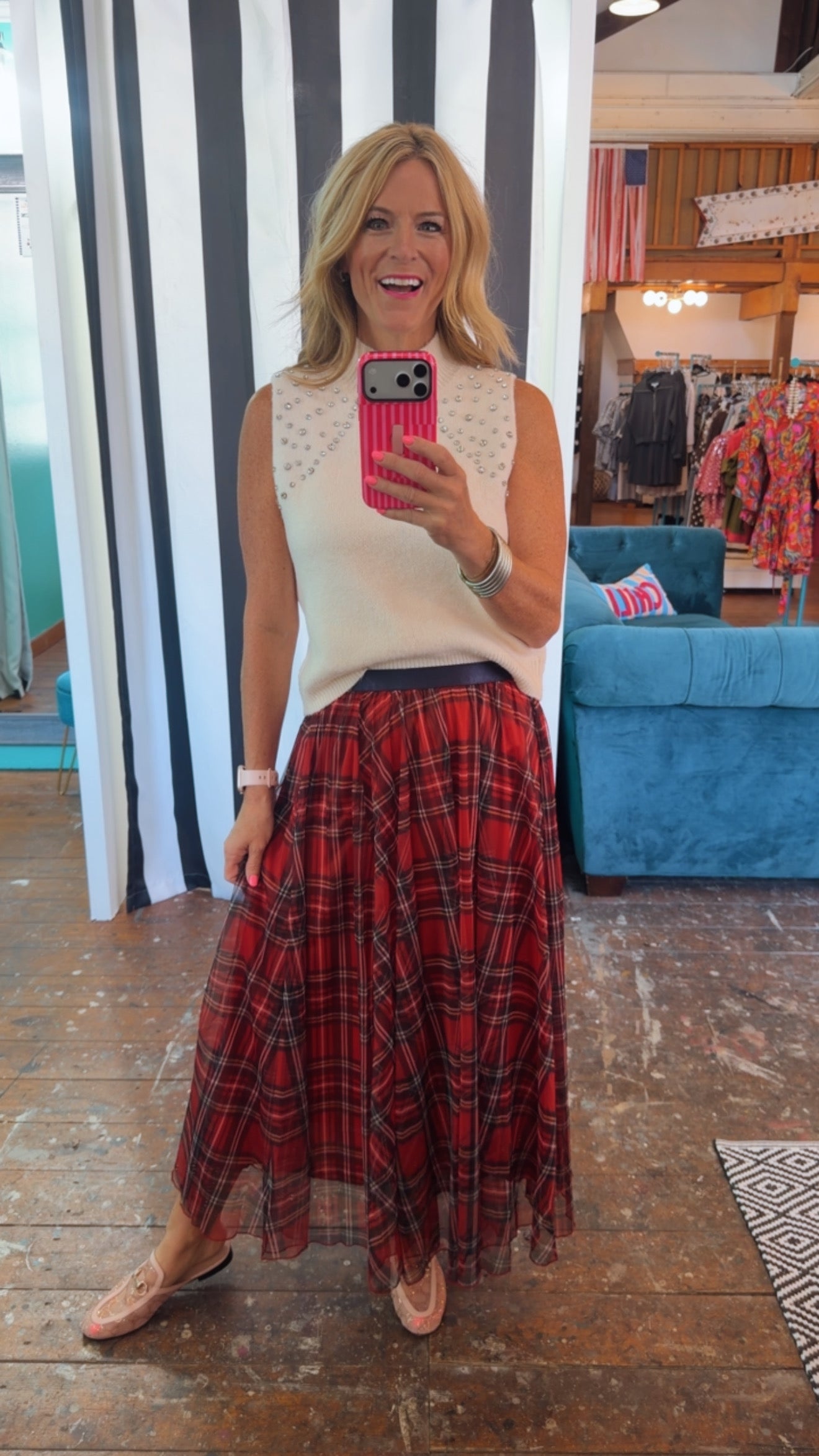 PLAYFUL PLAID SKIRT