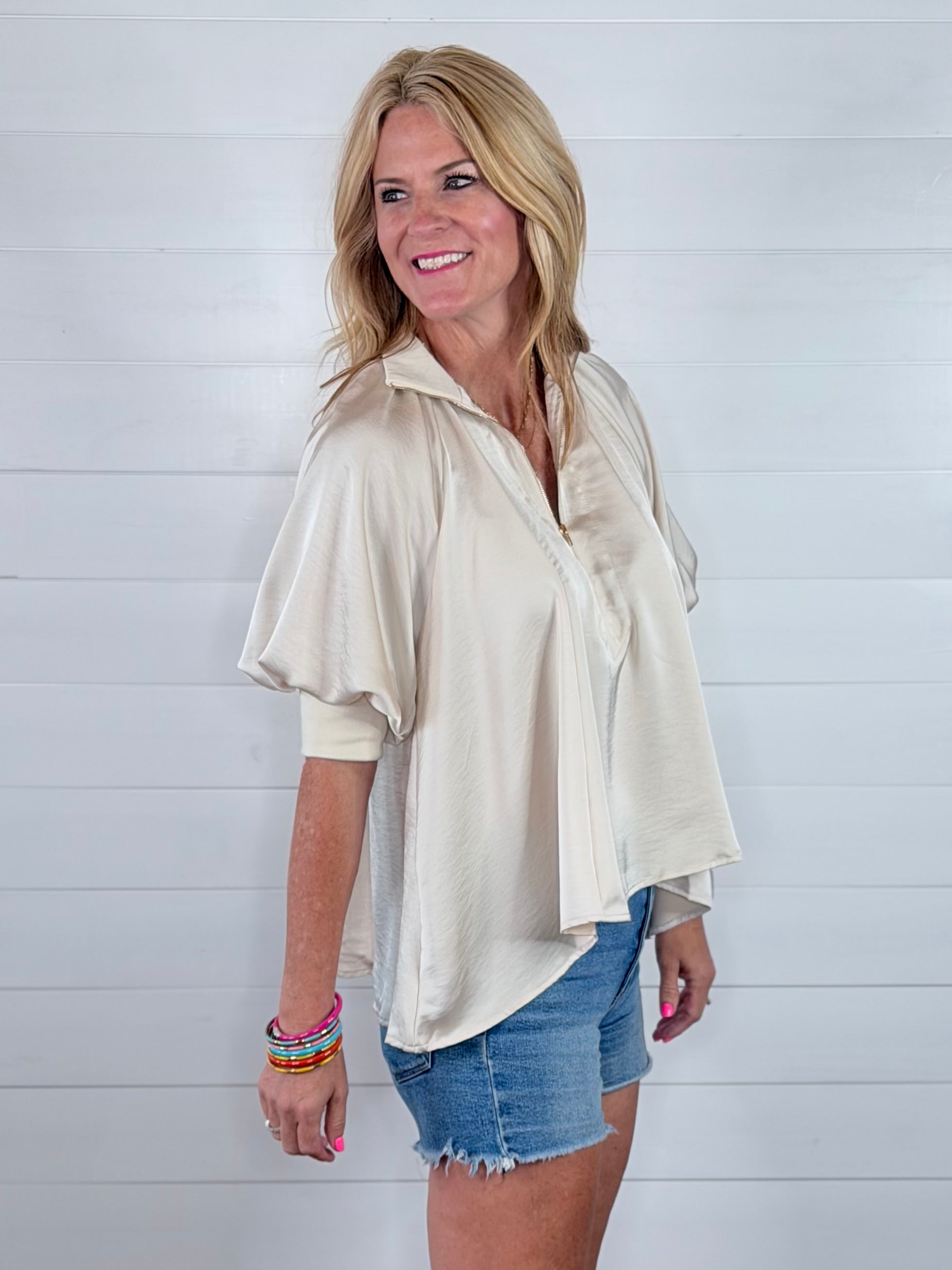 TRISTAN SATIN TOP