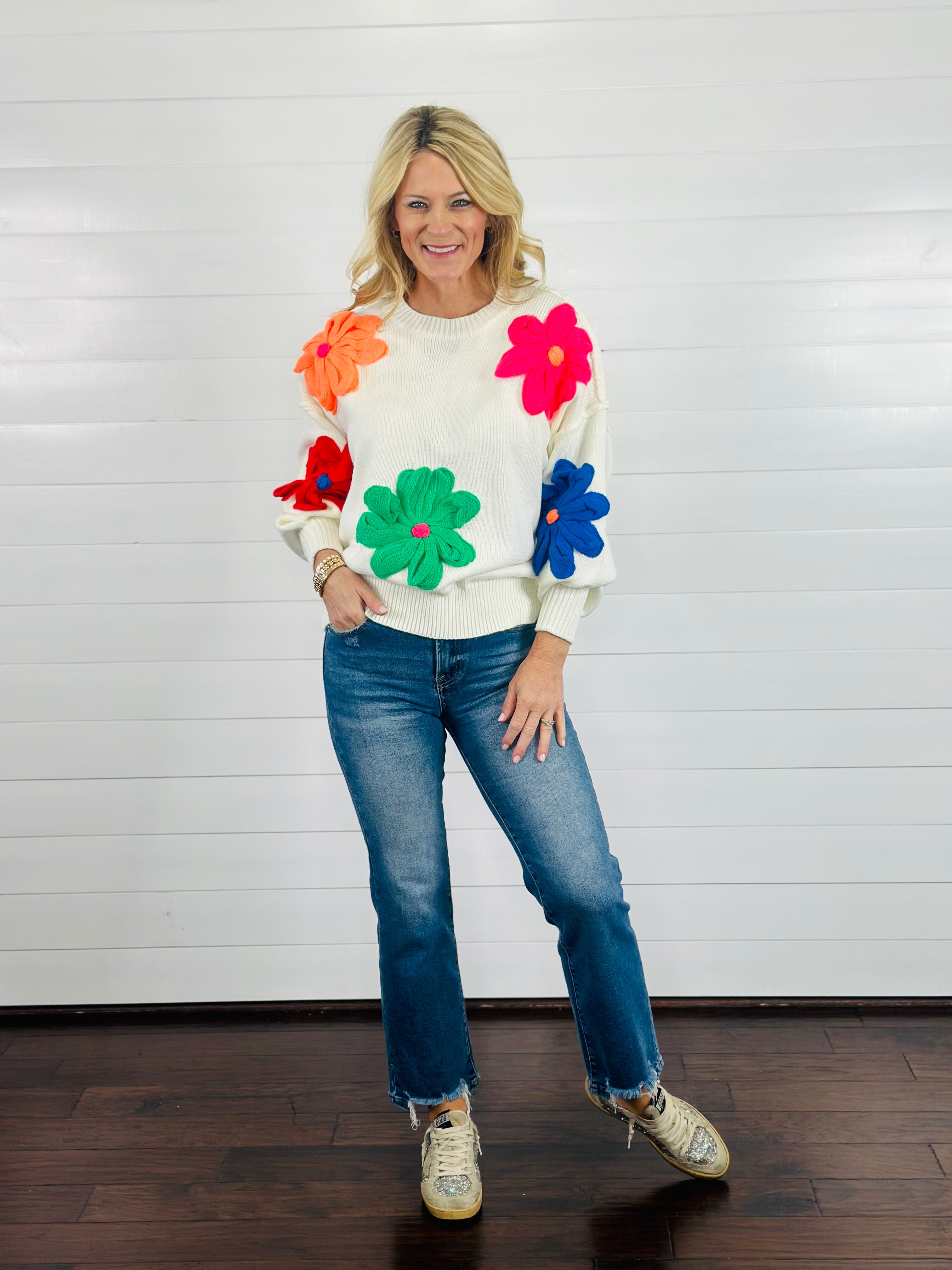 NEON BLOOMS SWEATER