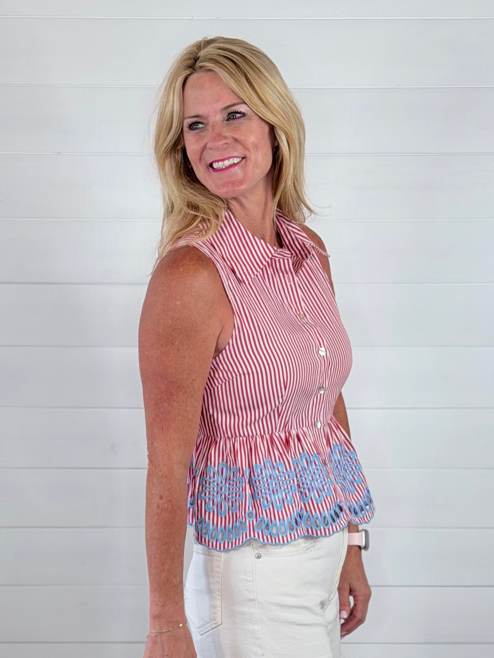 LACEY PEPLUM TOP