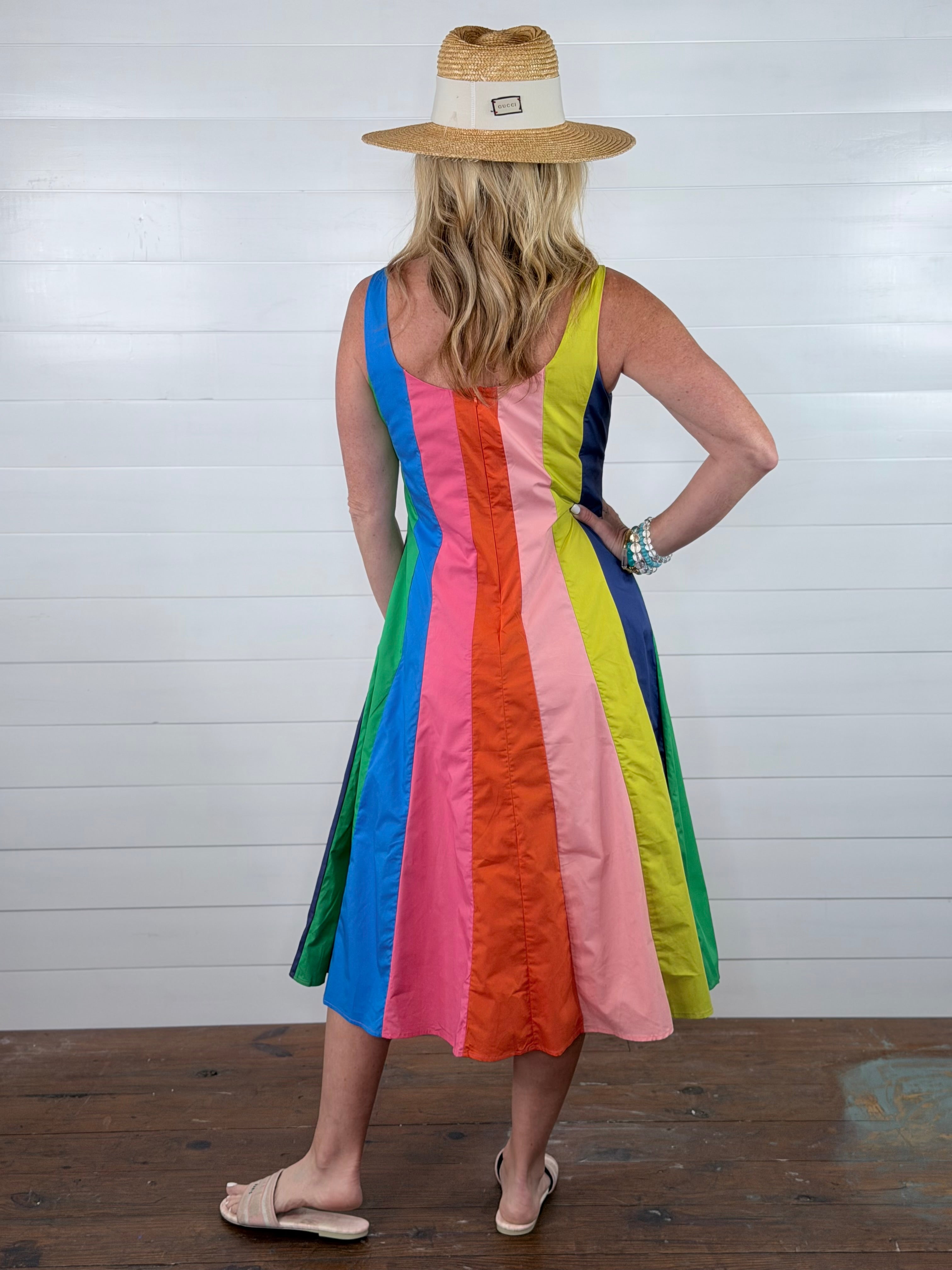 RAINBOW STRIPED DRESS