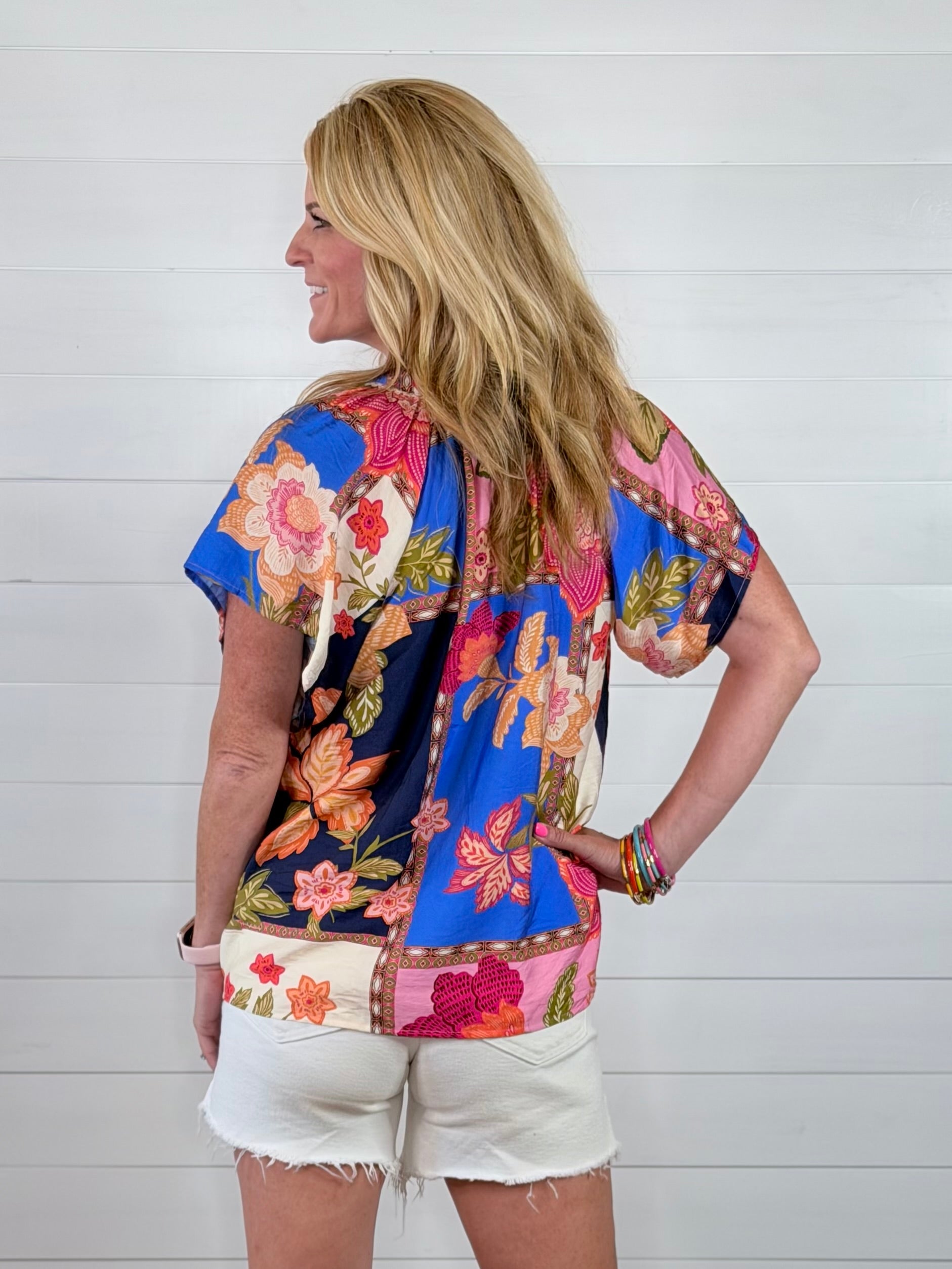 FLORAL PATCH TOP