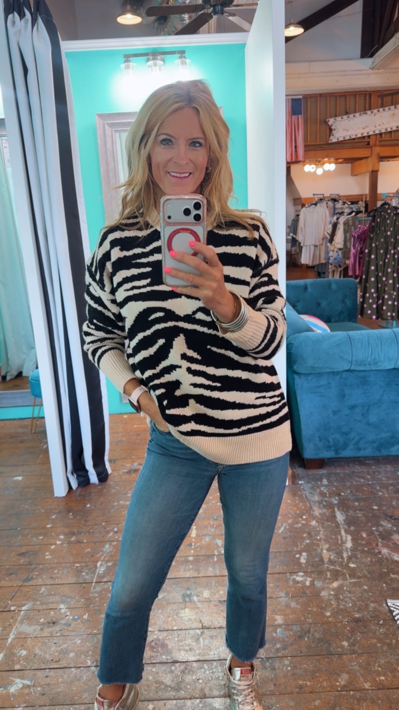 MARLEY ZEBRA SWEATER