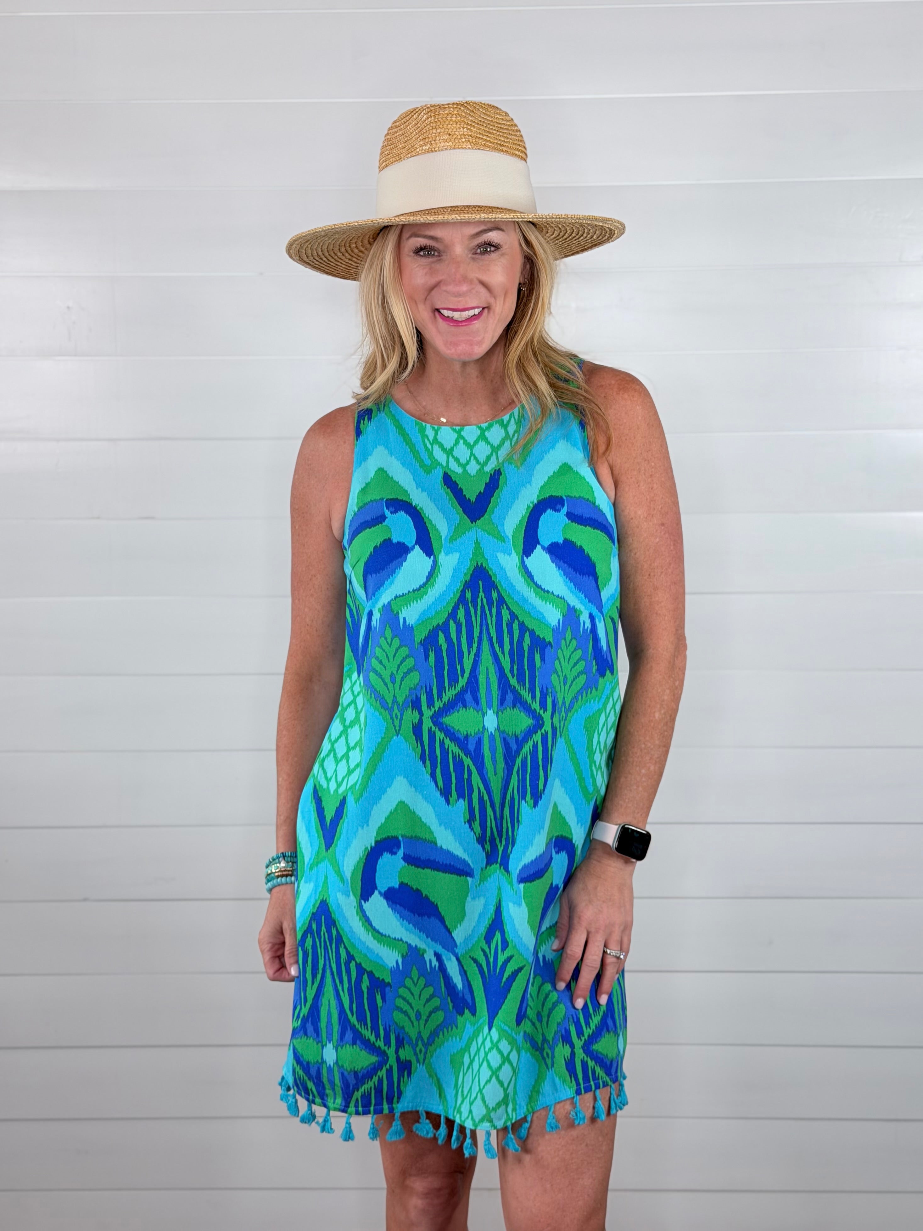 BLISSY TROPICAL DRESS