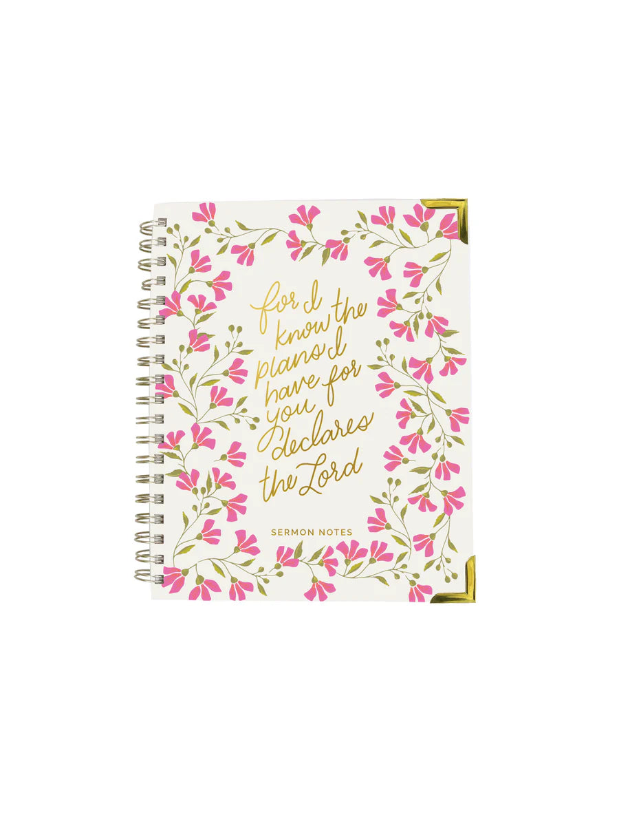 SERMON NOTES JOURNAL-FOR I KNOW THE PLANS