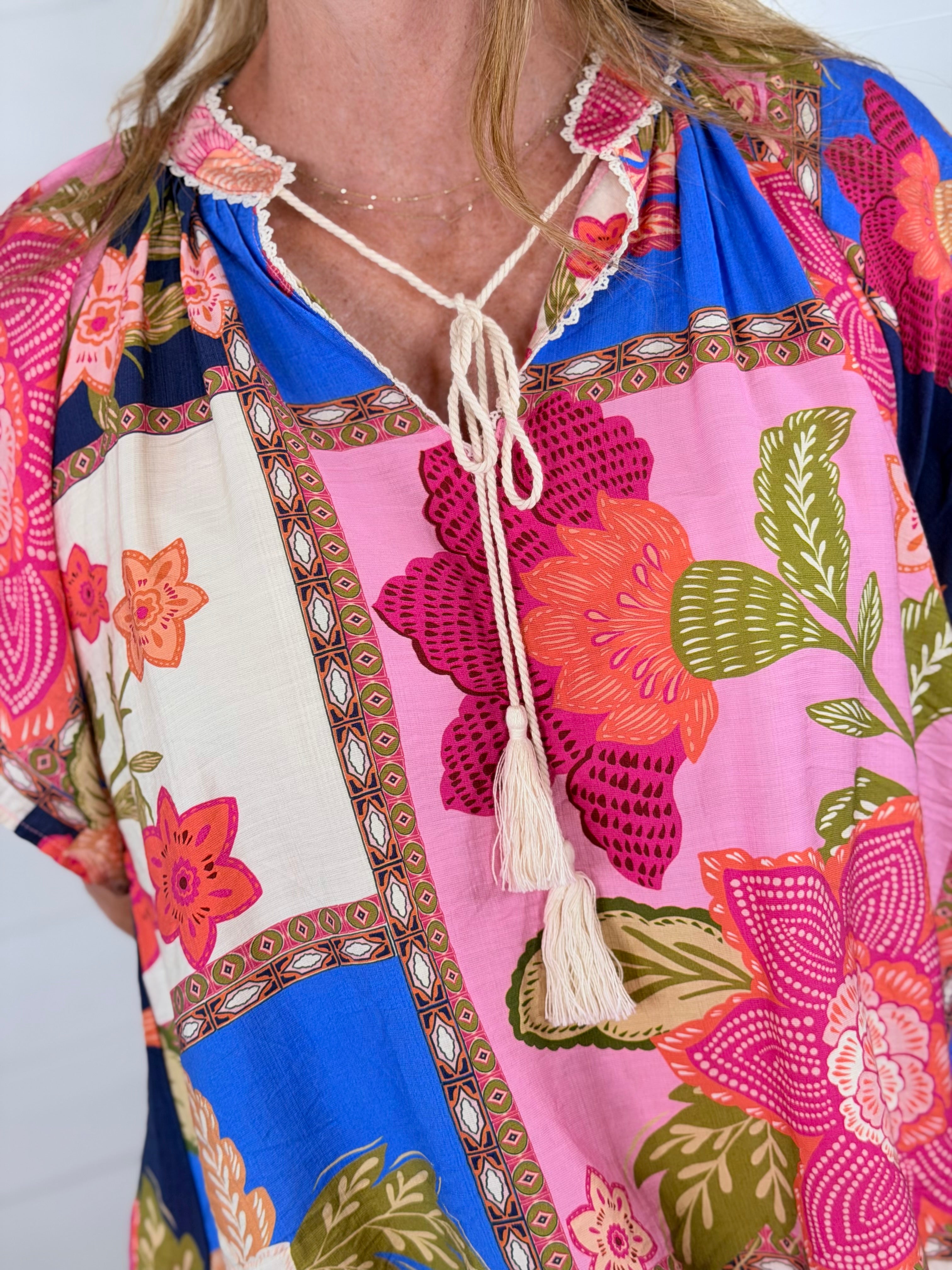 FLORAL PATCH TOP