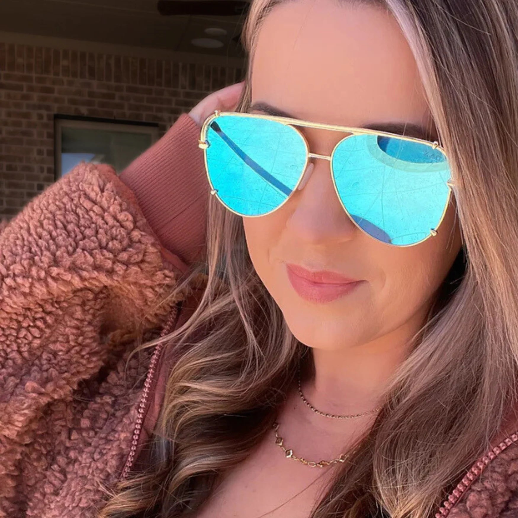 DAX-SHAY BLUE SUNGLASSES