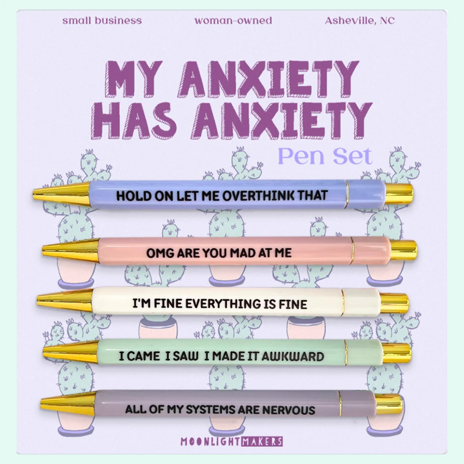 MY ANXIETY PEN SET