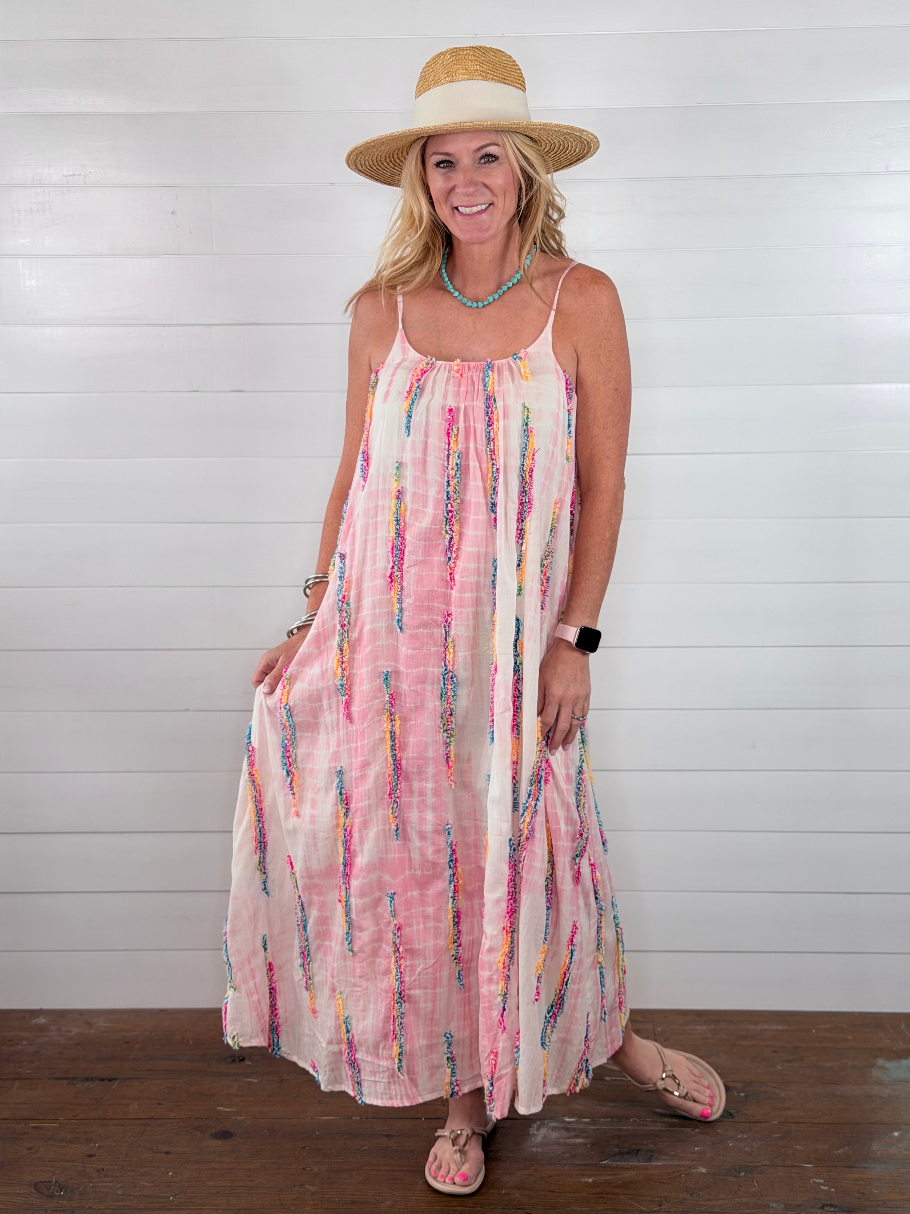 SUNSHINE AND TIE DYE DRESS