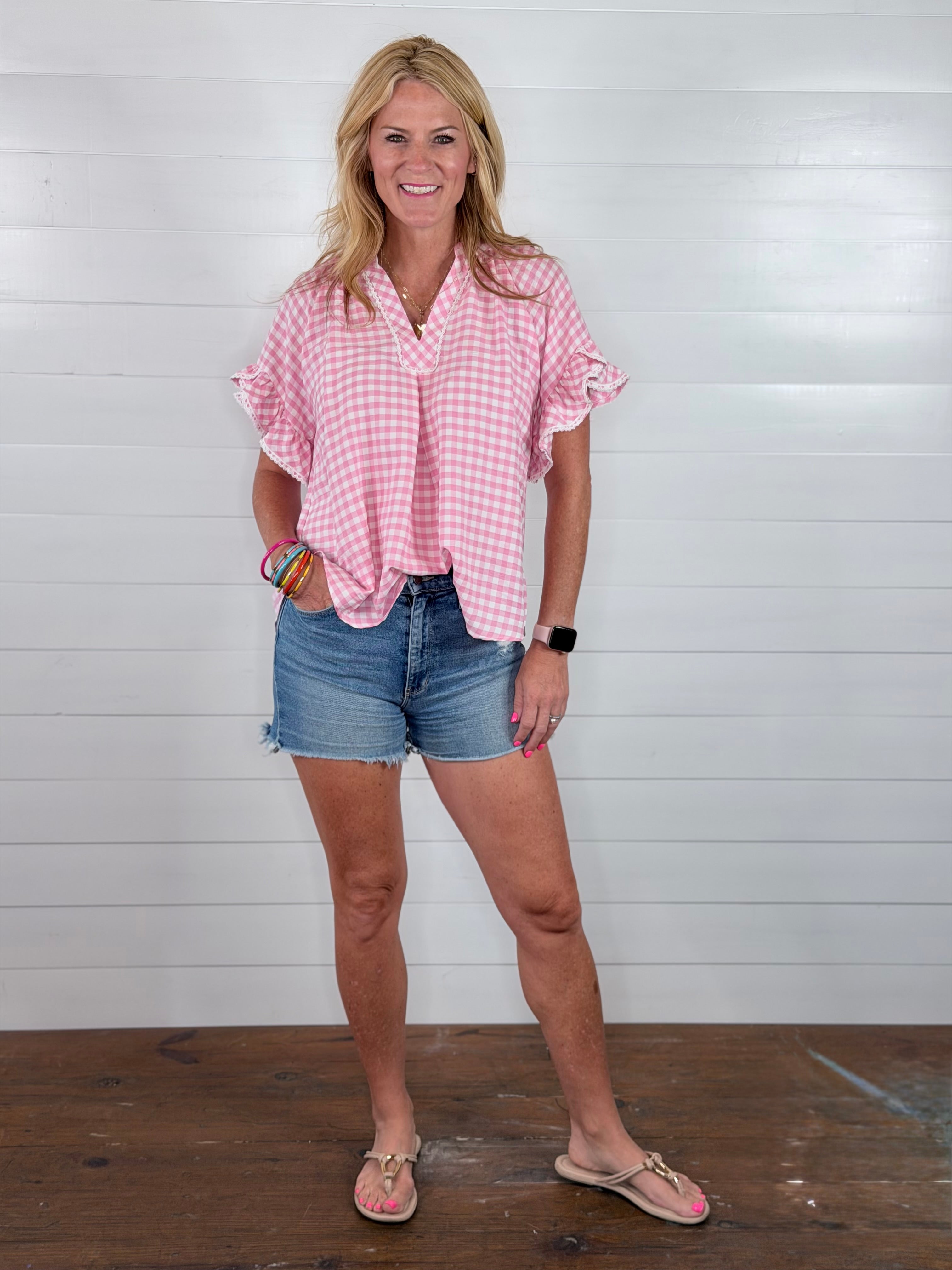 PRISSY PINK TOP