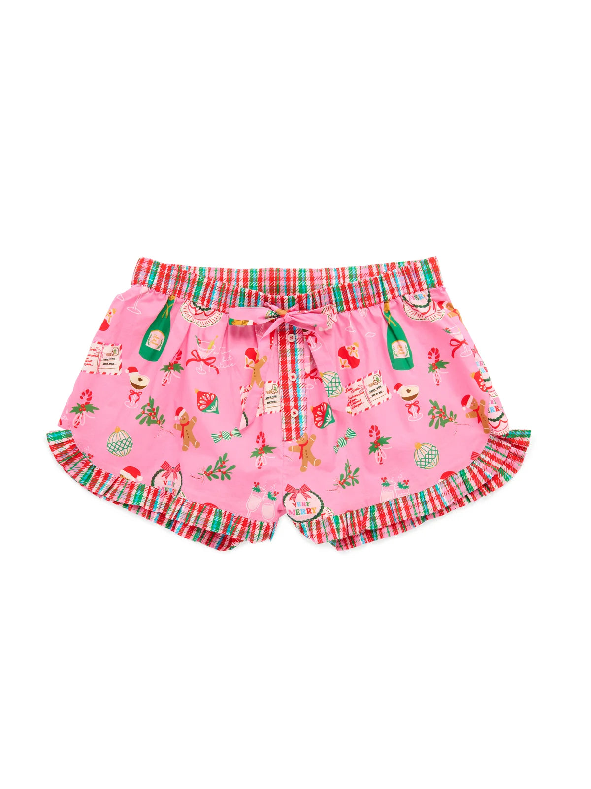 MERRY ICON BOXER SHORTS-PINK
