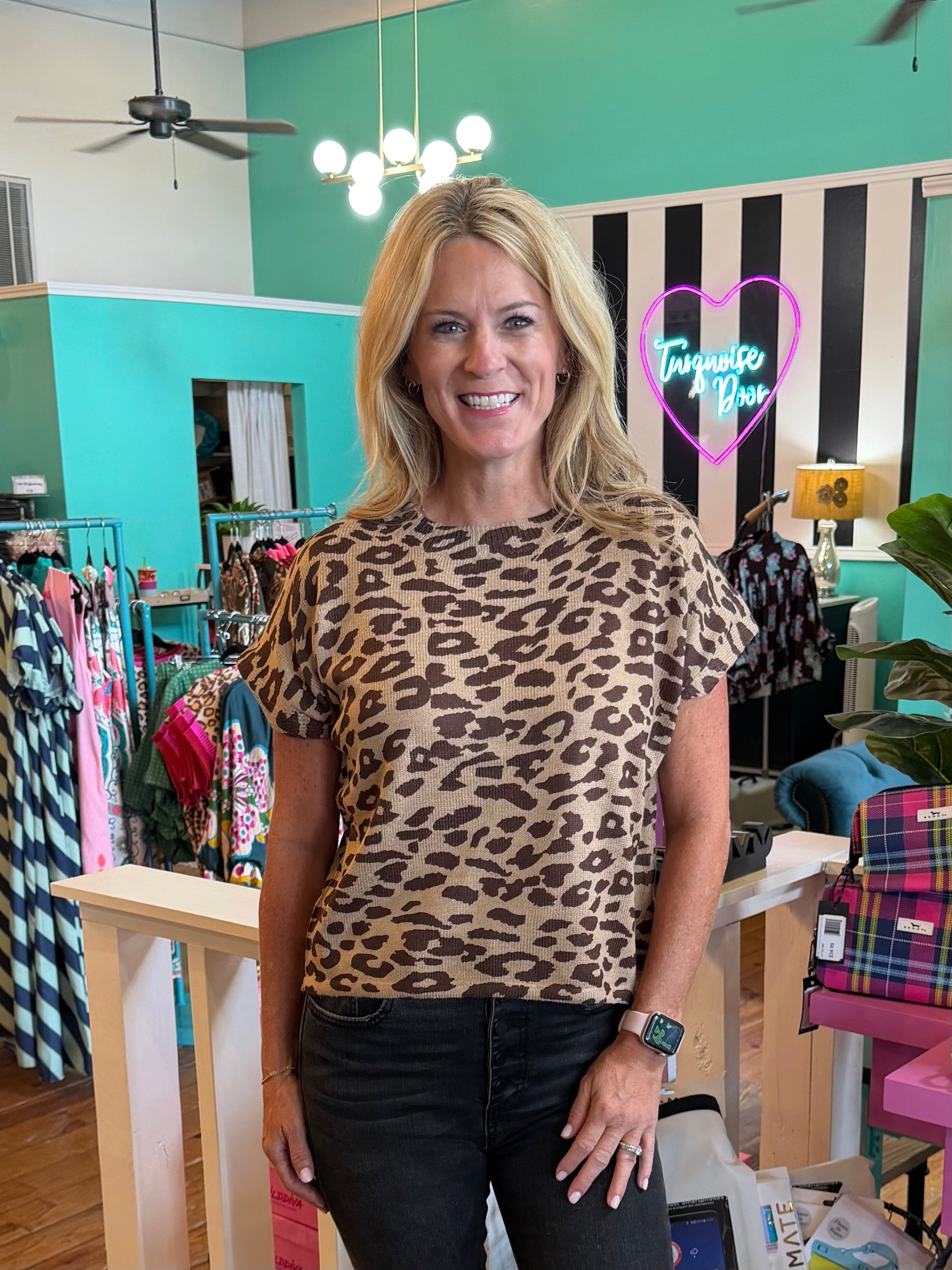 MACY LEOPARD TOP
