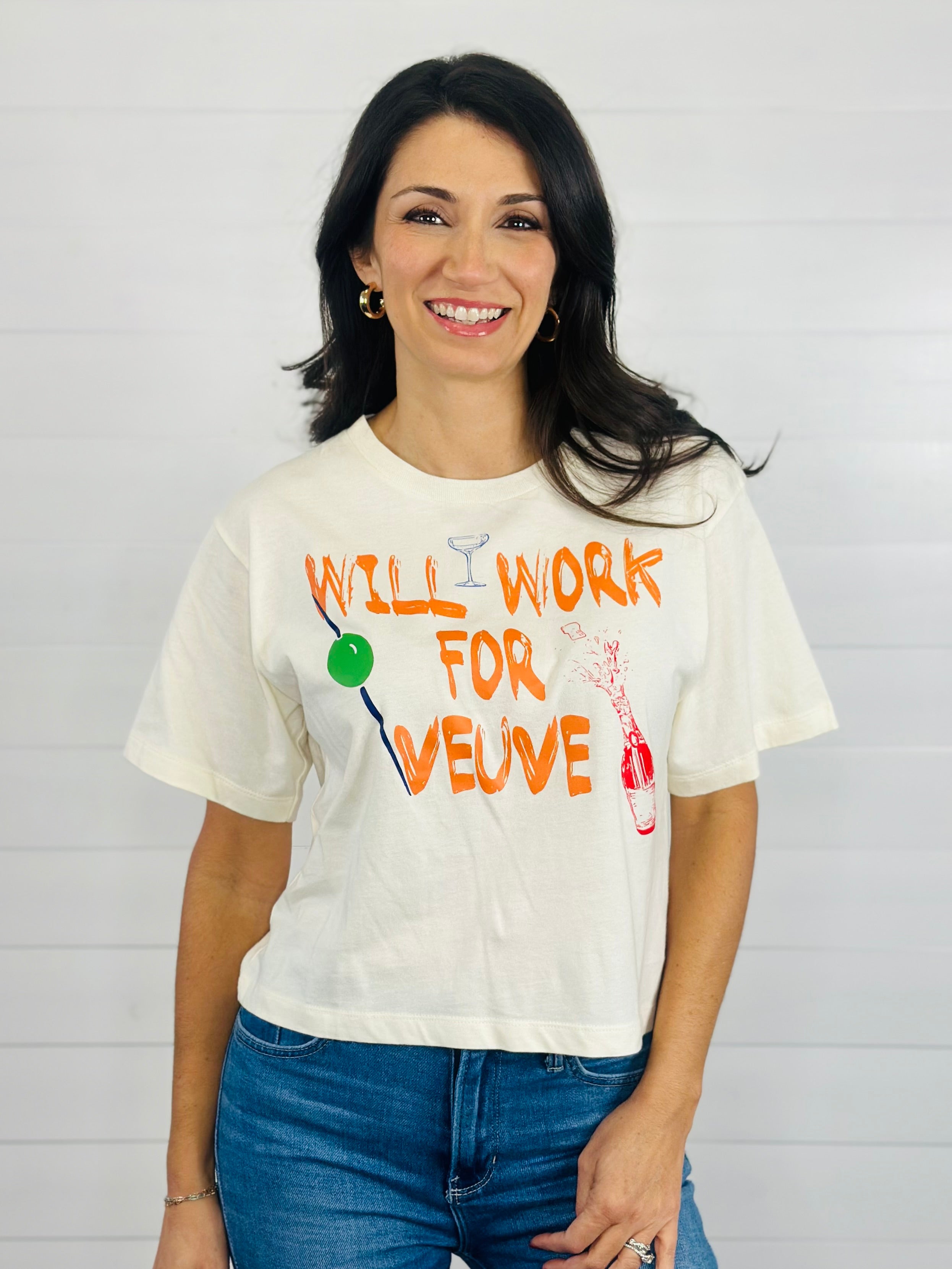WILL WORK FOR VEUVE TEE