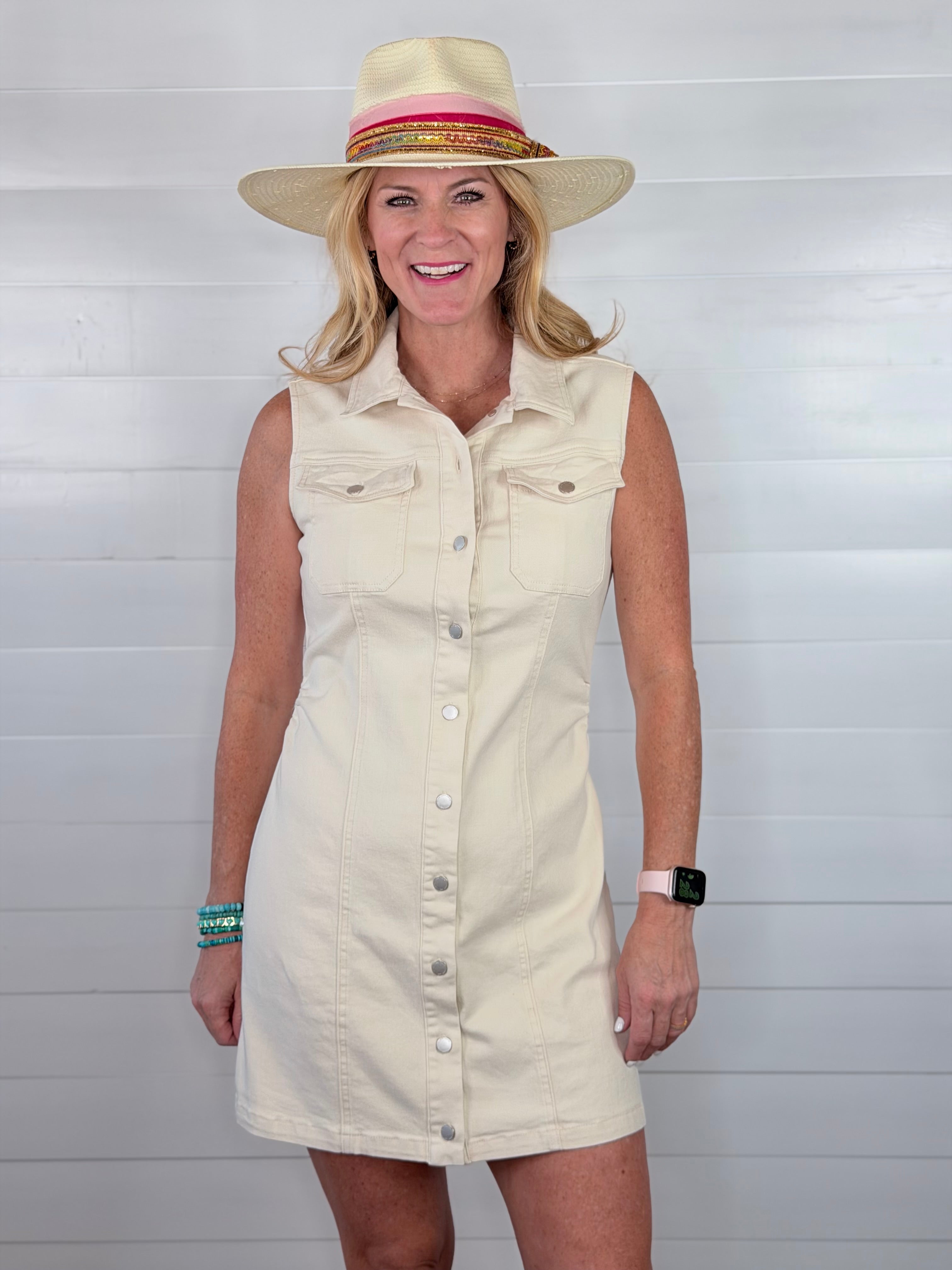DEAR JOHN-SAIRA DRESS-WHEAT