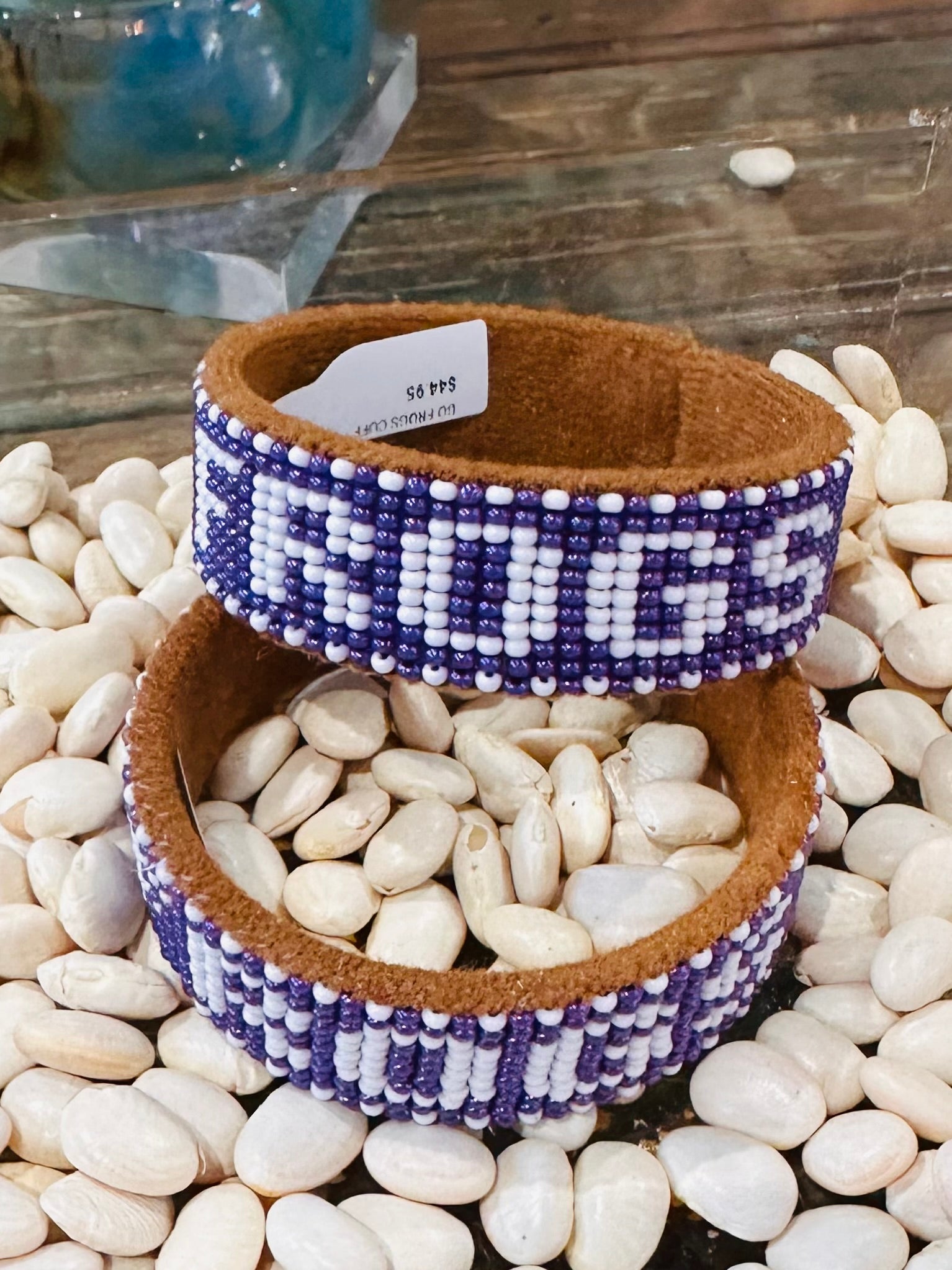 GO FROGS BEADED CUFF