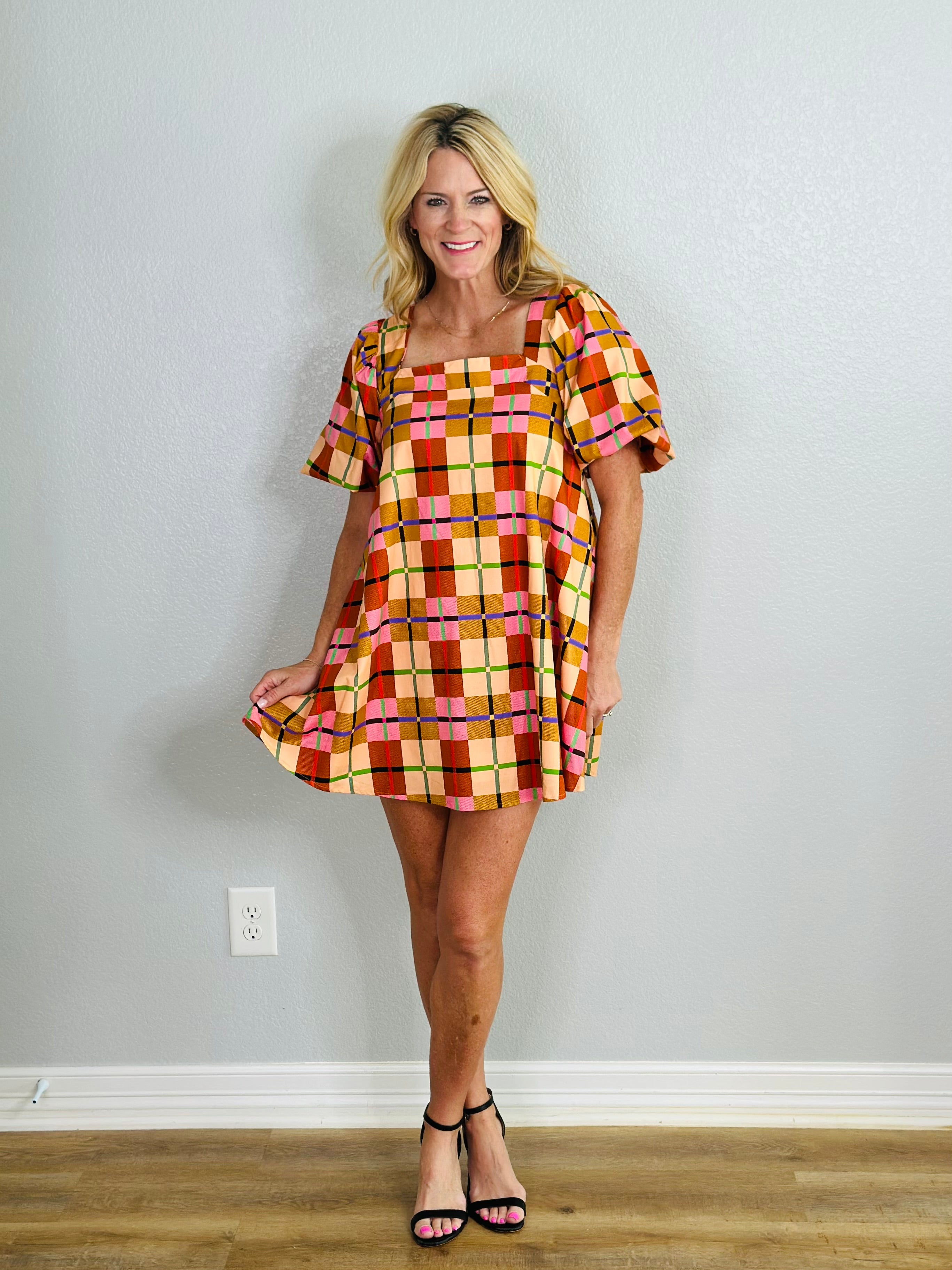 PERFECTLY PLAID DRESS