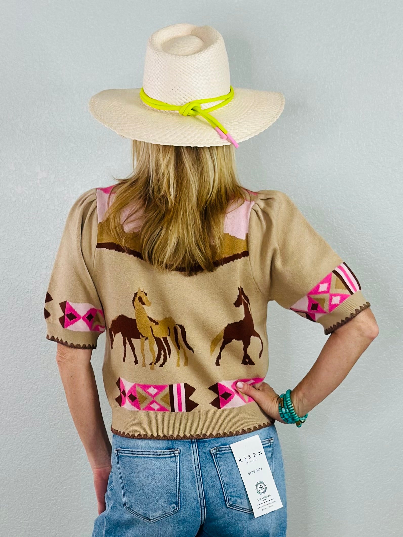 WILD HORSES KNIT TOP