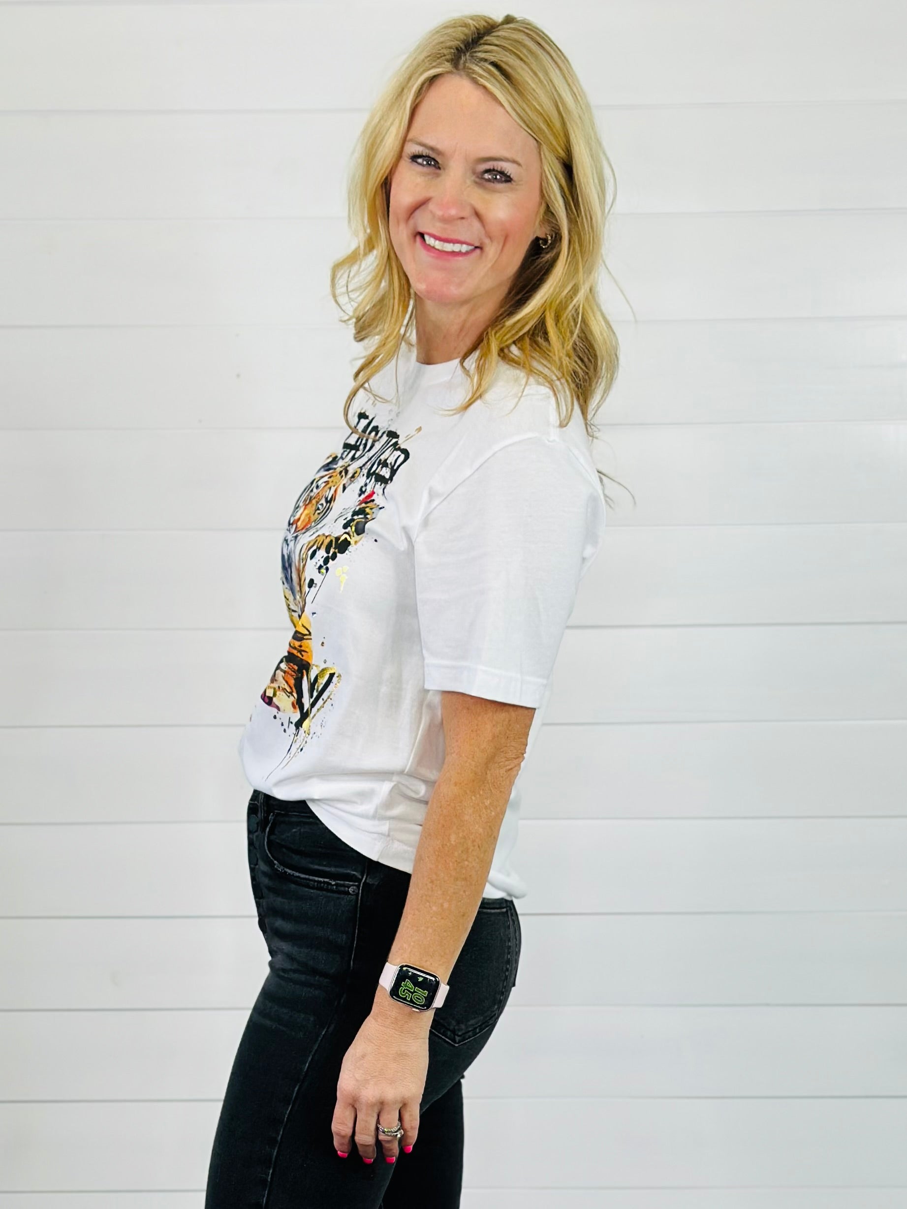 EASY TIGER TEE-WHITE