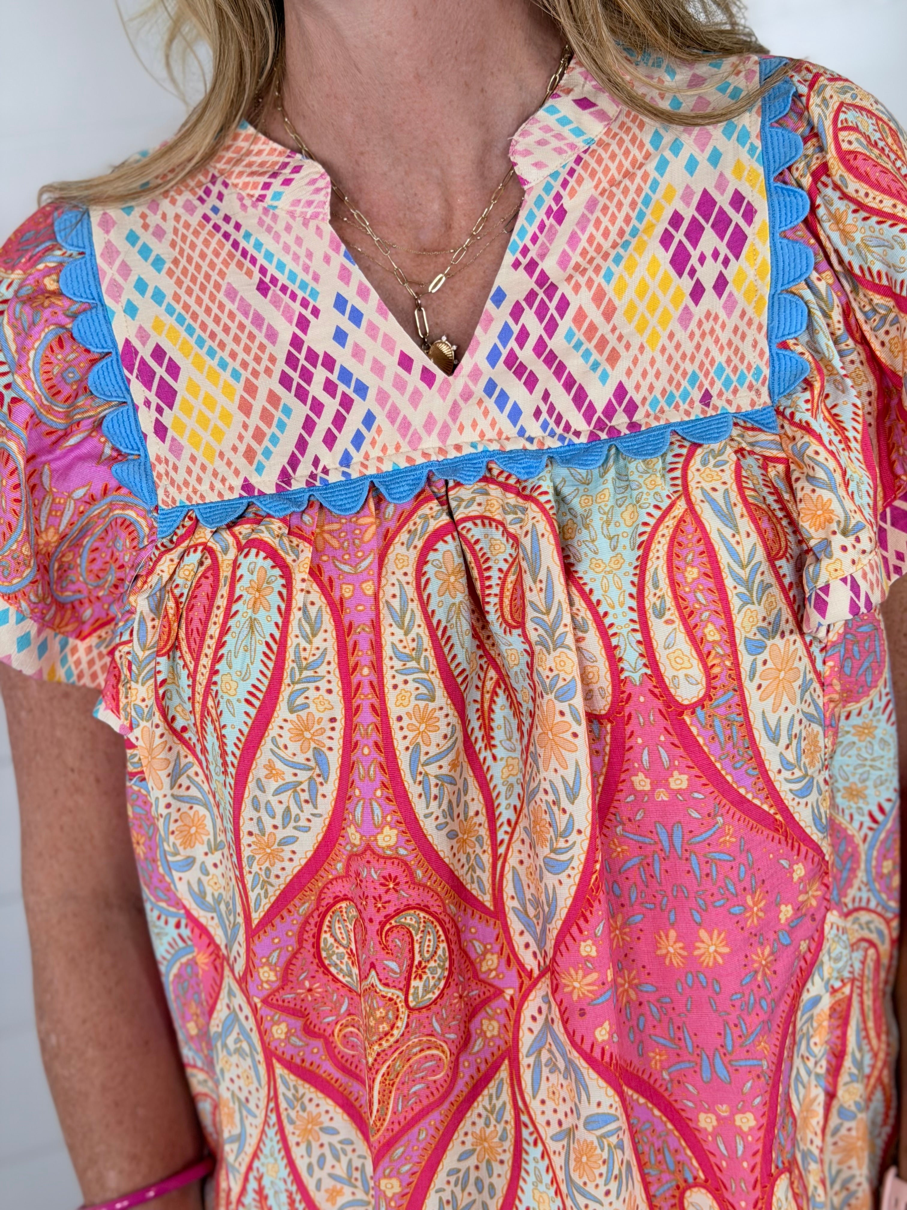 PRETTY IN PAISLEY TOP