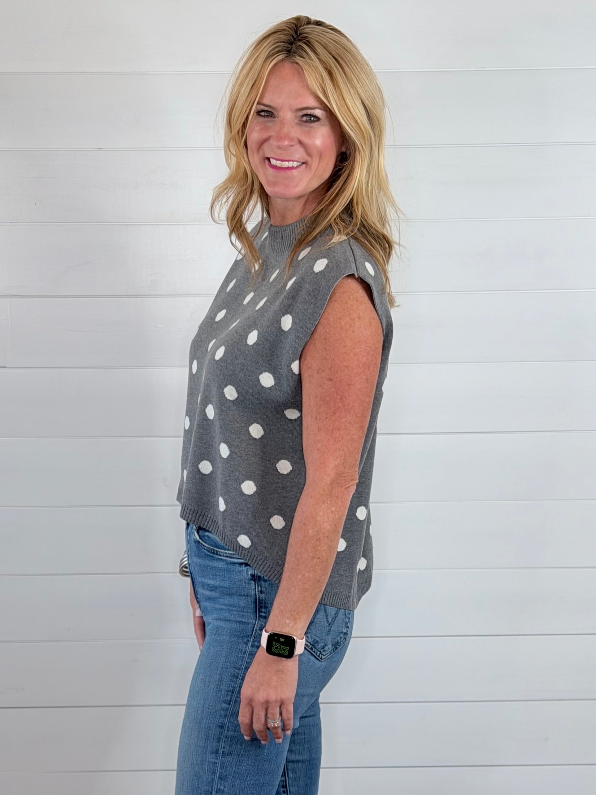 PRESLEY POLKA DOT SWEATER