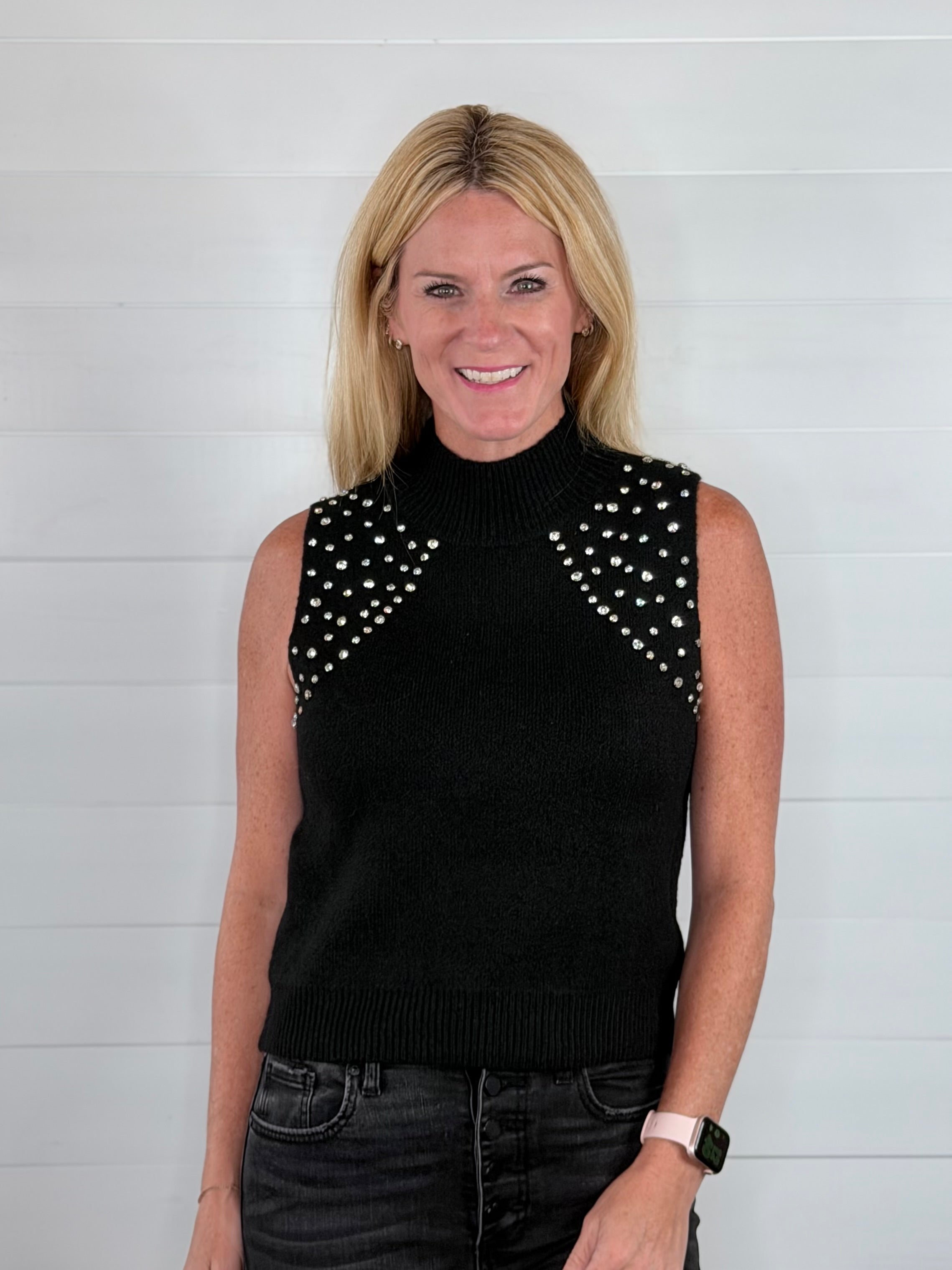 GLAM GIRL SWEATER-BLACK