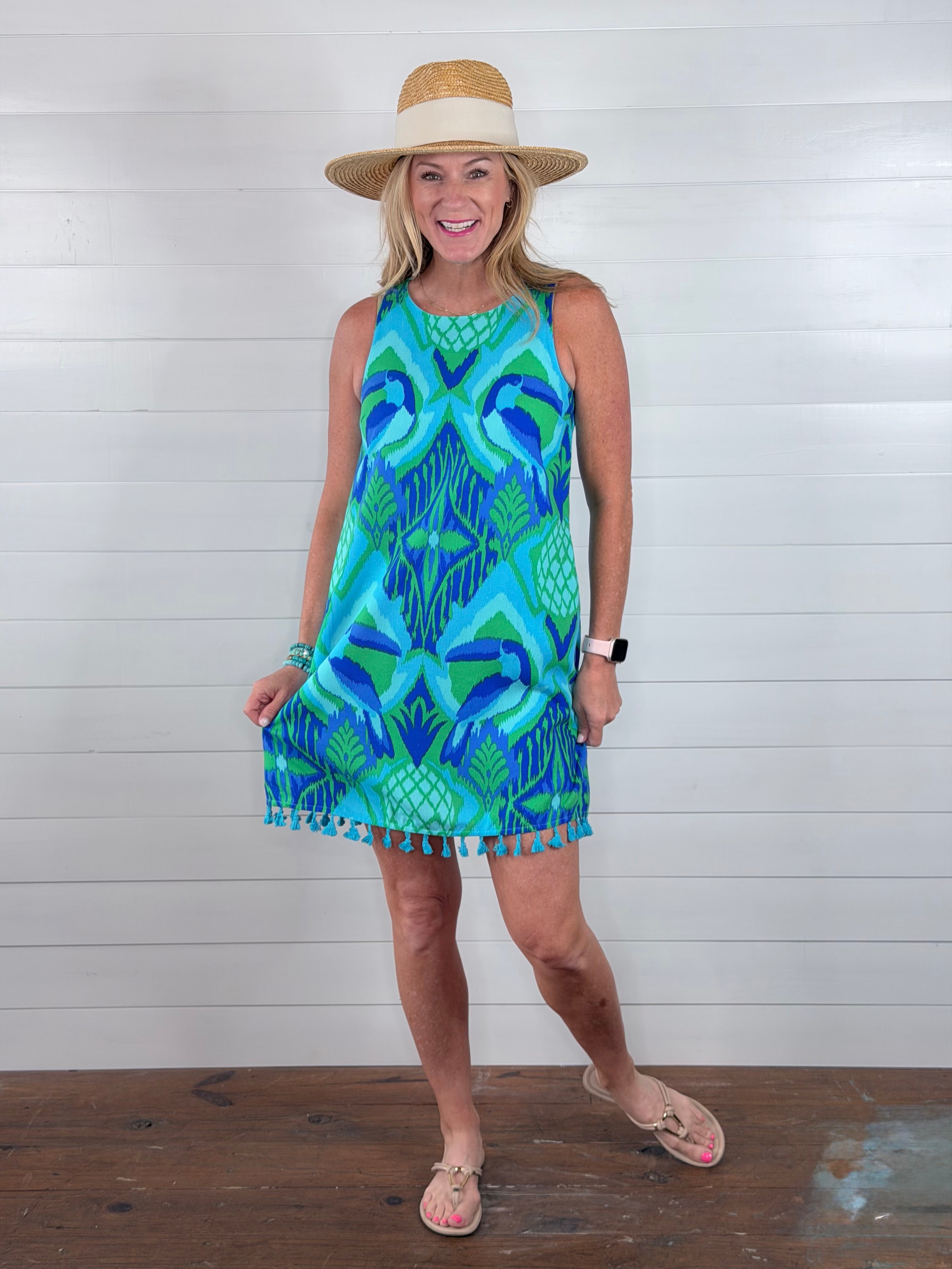 BLISSY TROPICAL DRESS