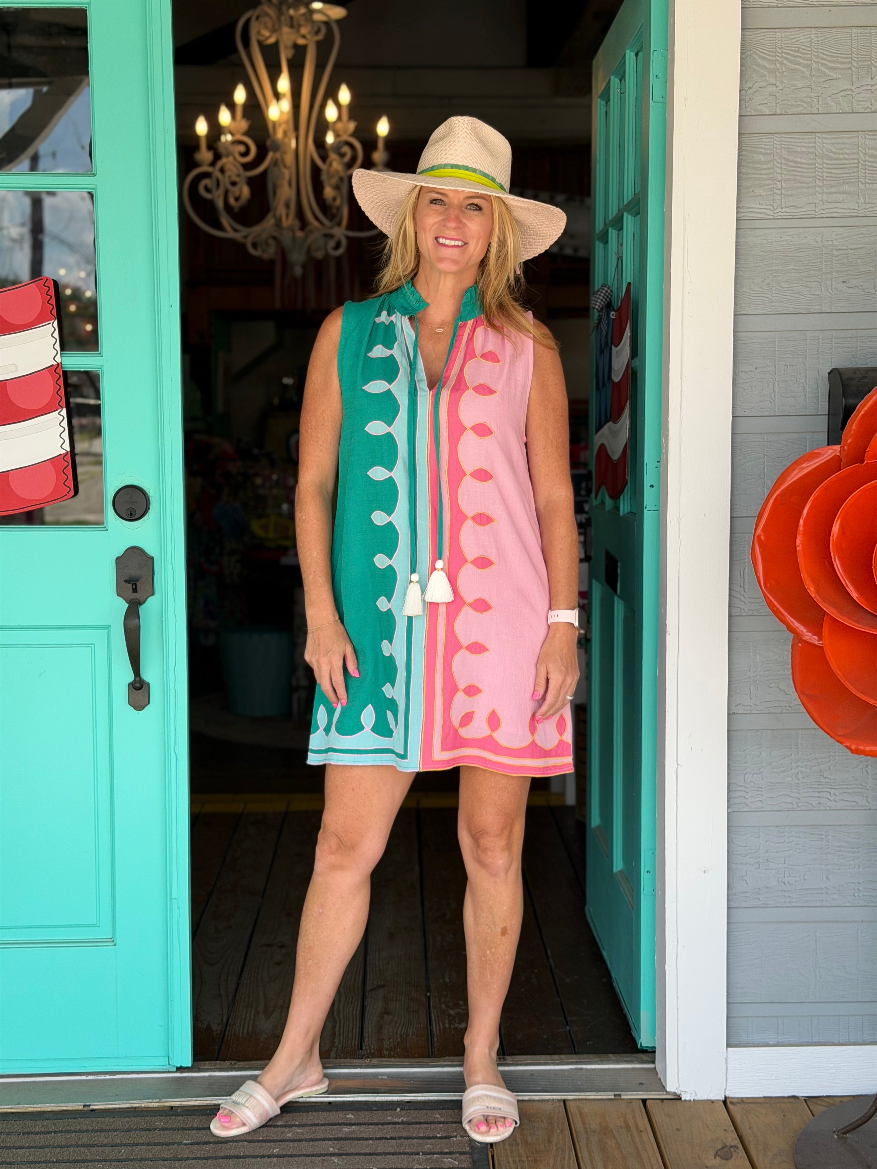 COLOR BLOCK CRAZE DRESS