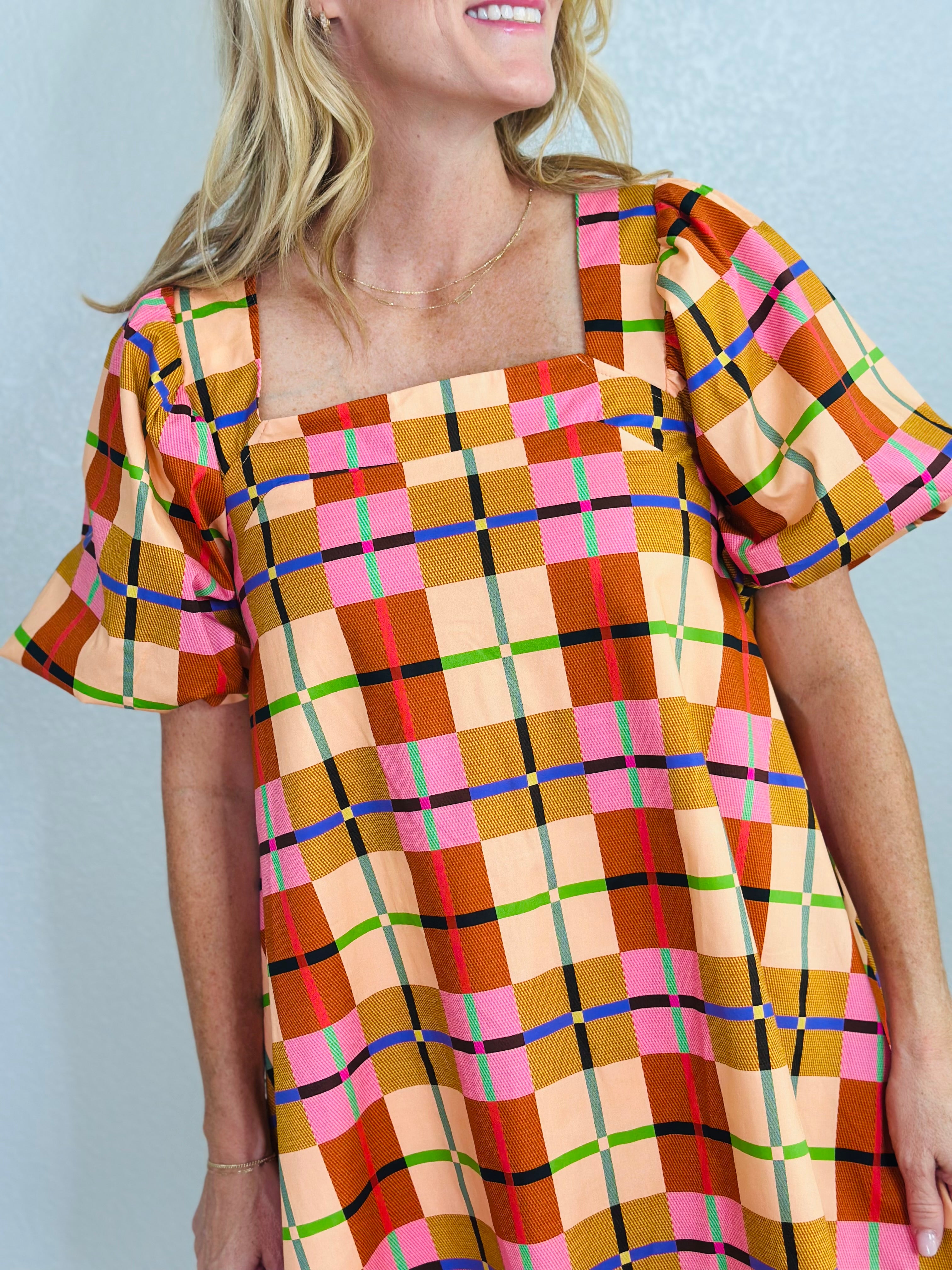 PERFECTLY PLAID DRESS