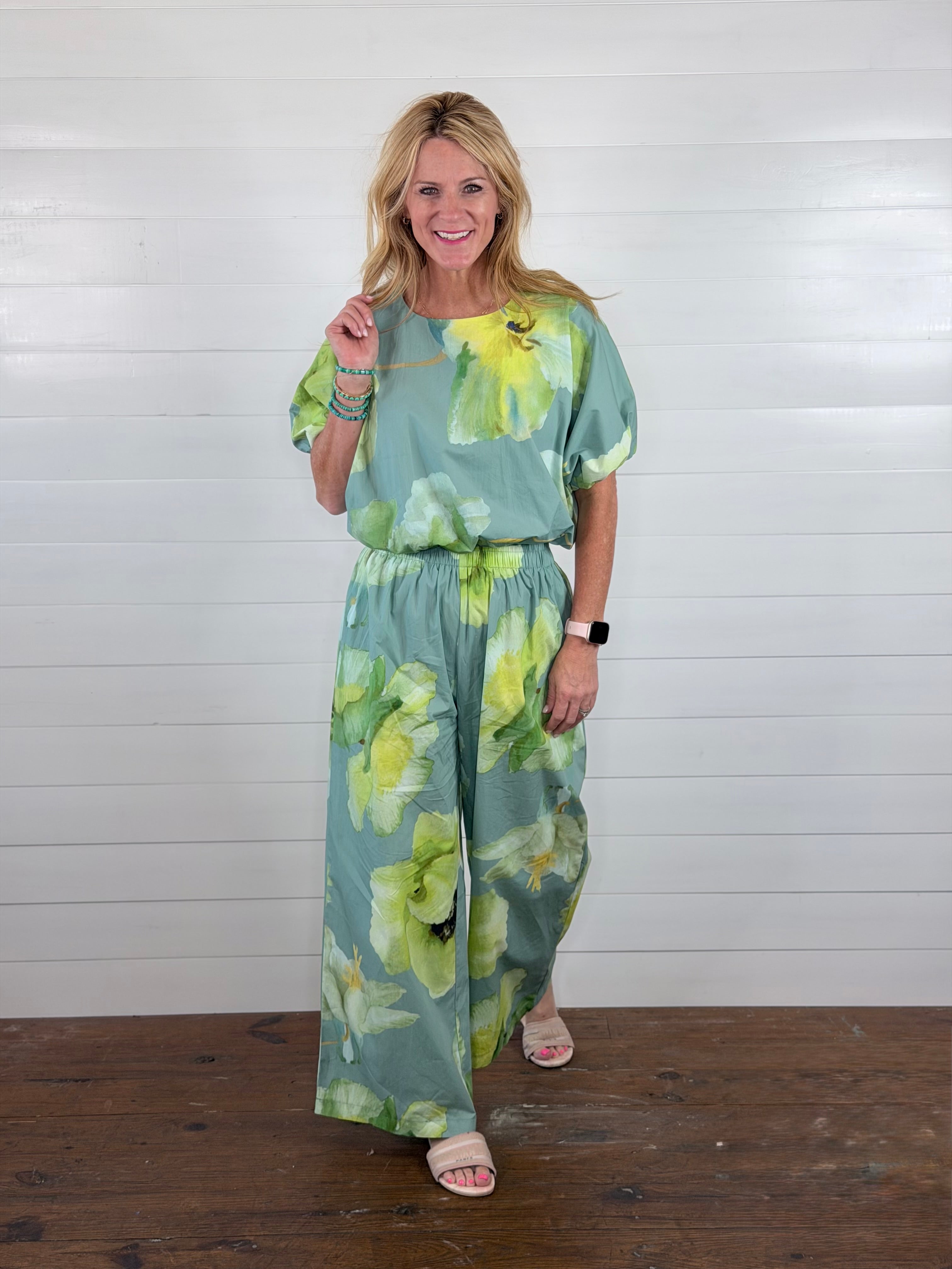 WATERCOLOR BLOOMS TOP