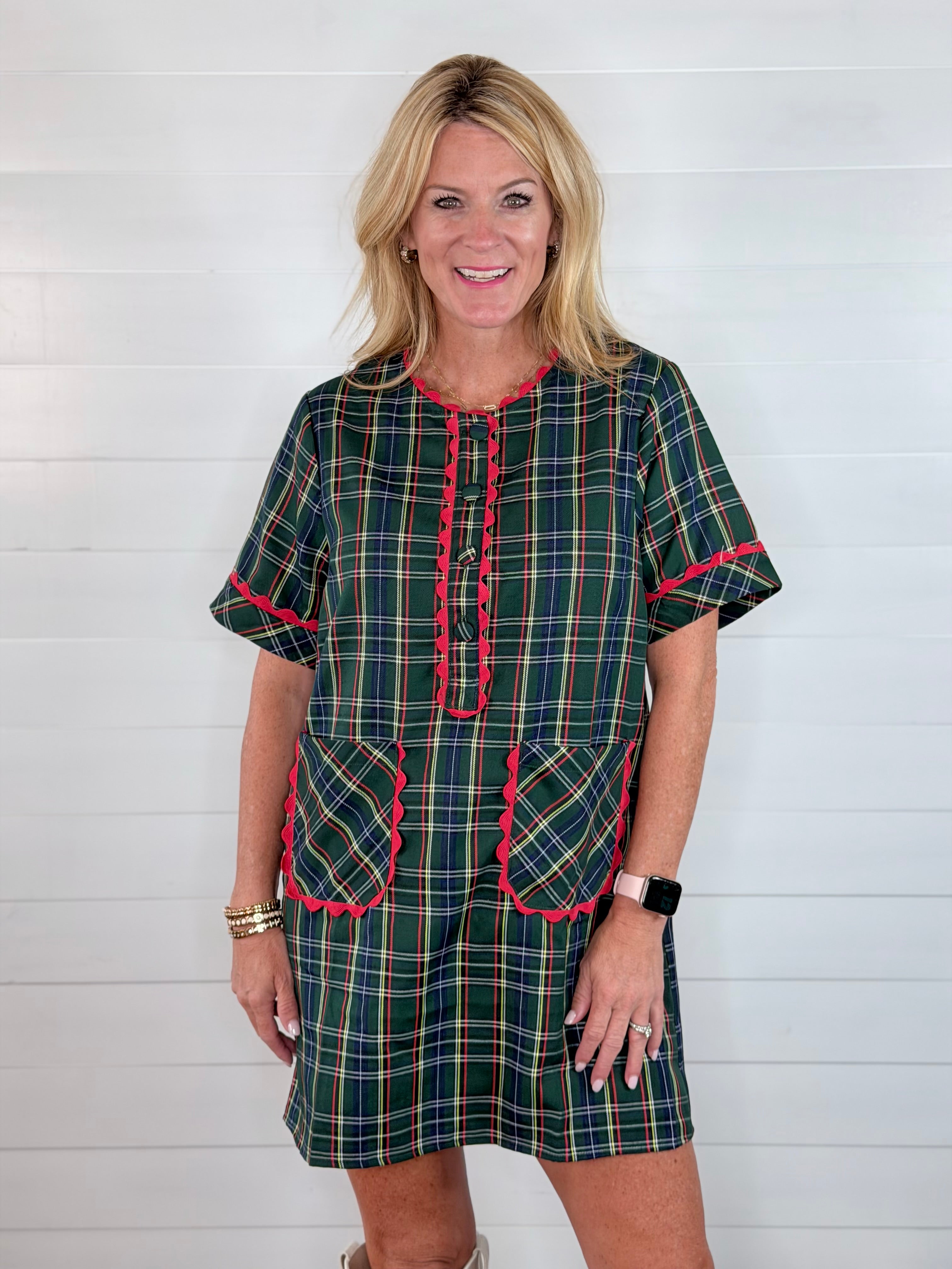 PRETTY IN PLAID DRESS