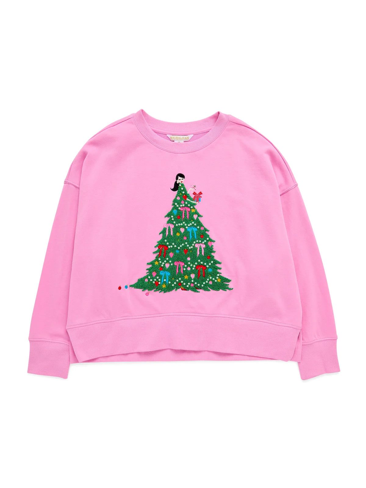 CHRISTMAS TREE LADY RELAXED SWEATSHIRT