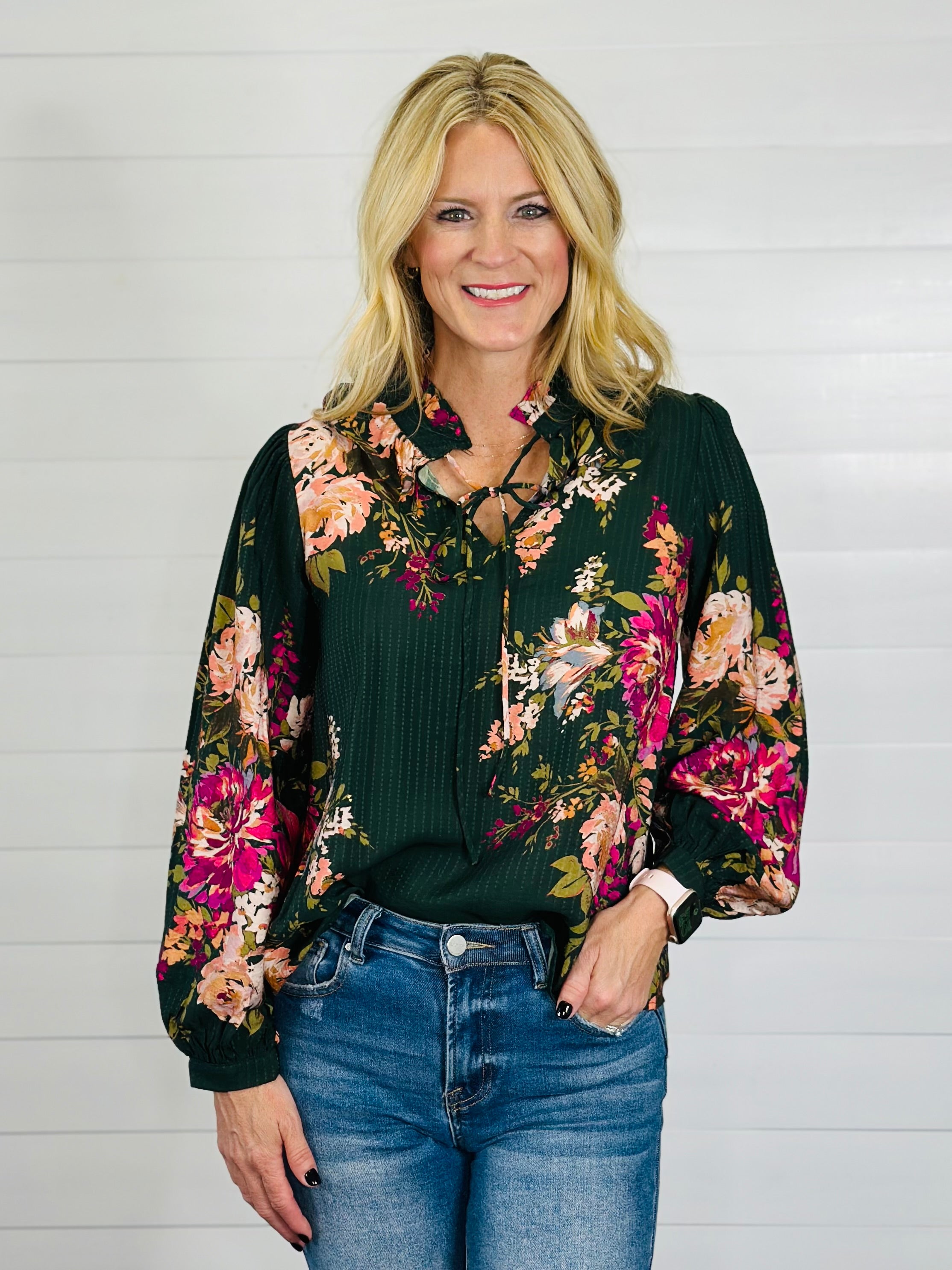 EVERLY FLORAL TOP