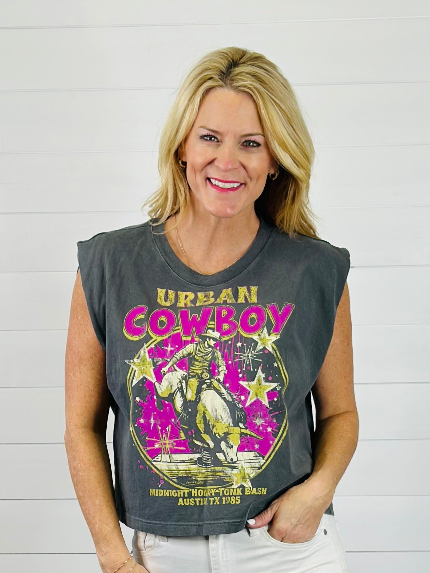 URBAN COWBOY CROP TEE