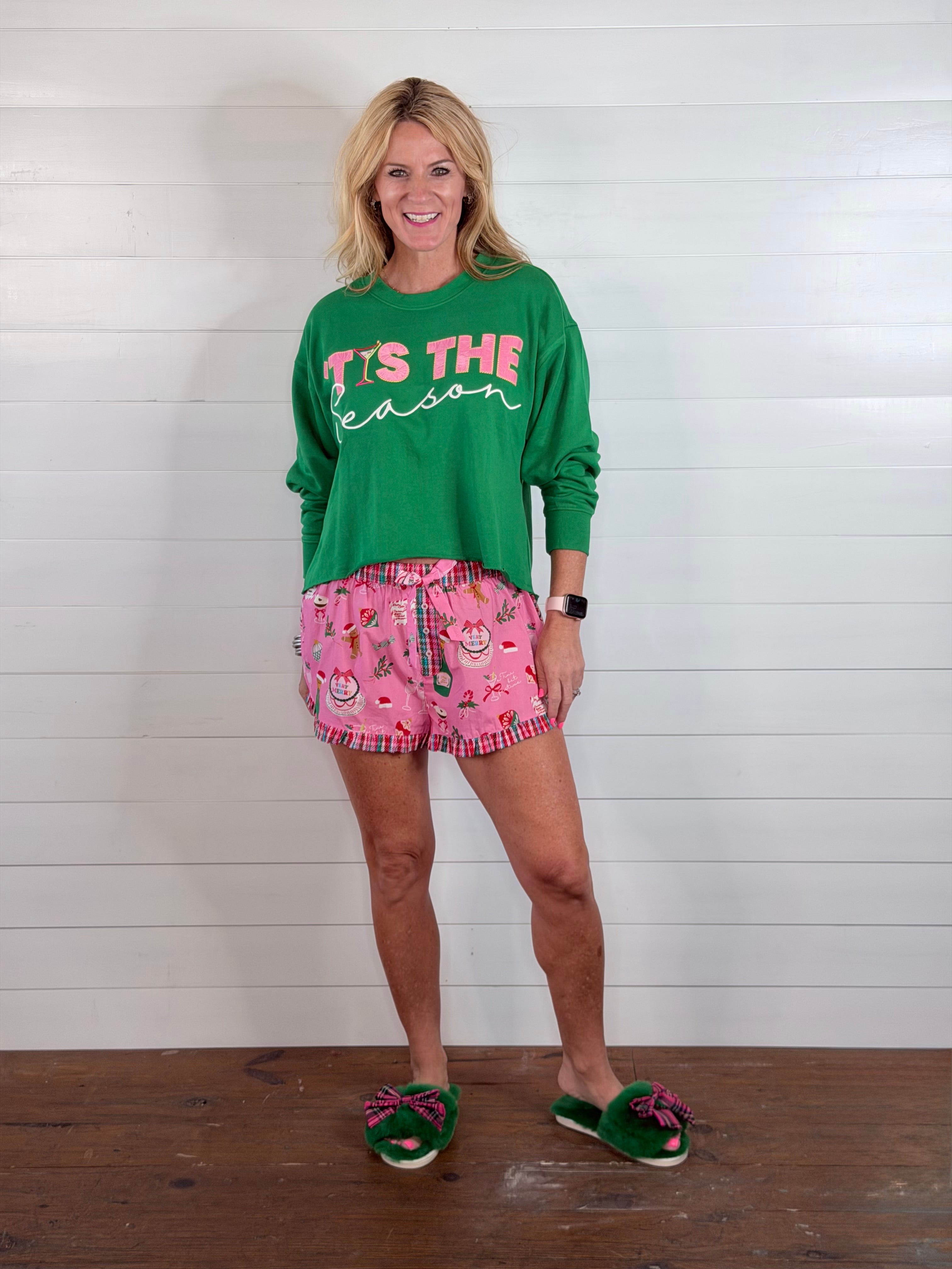 MERRY ICON BOXER SHORTS-PINK