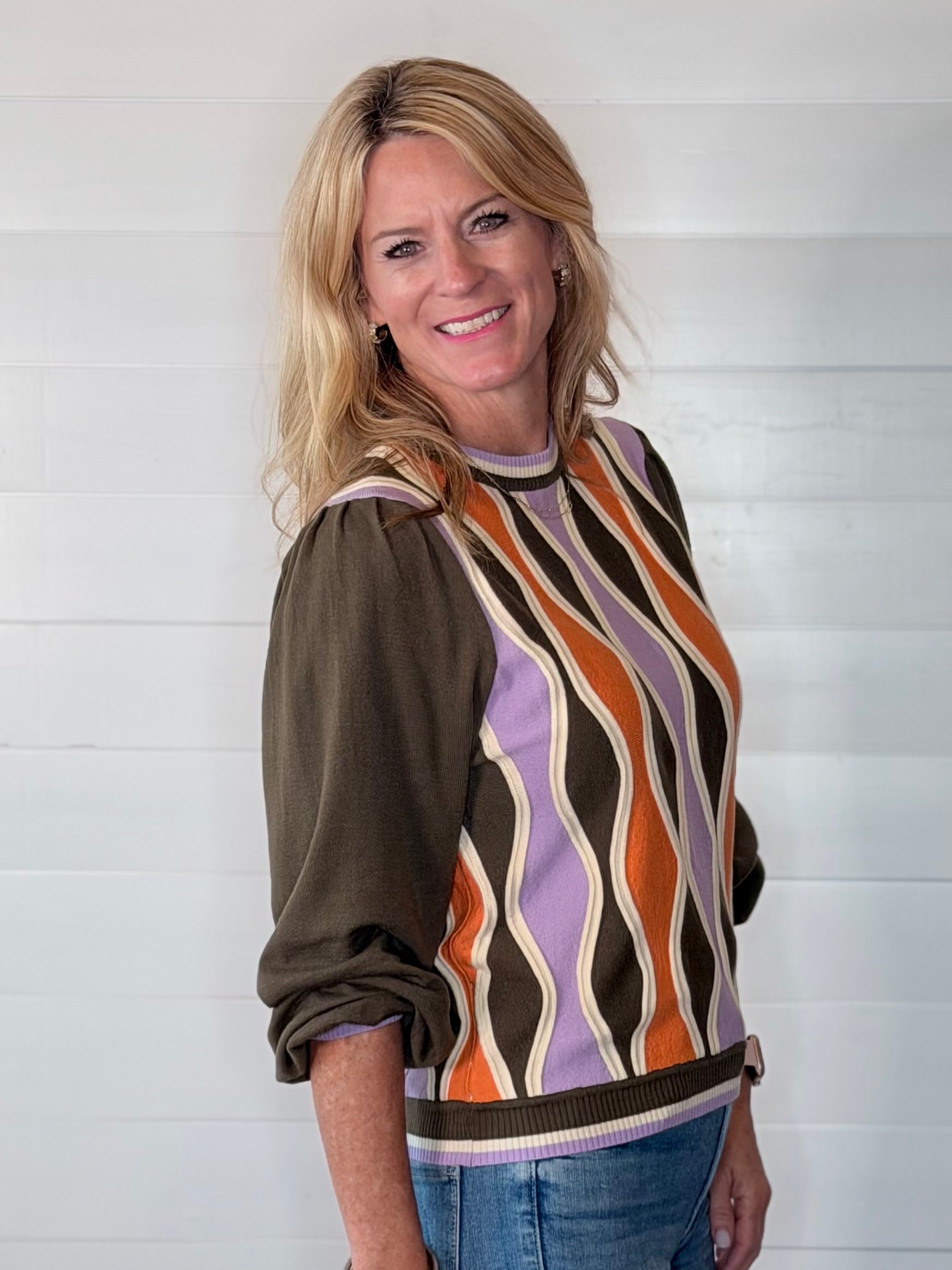 WAVES OF COLOR SWEATER
