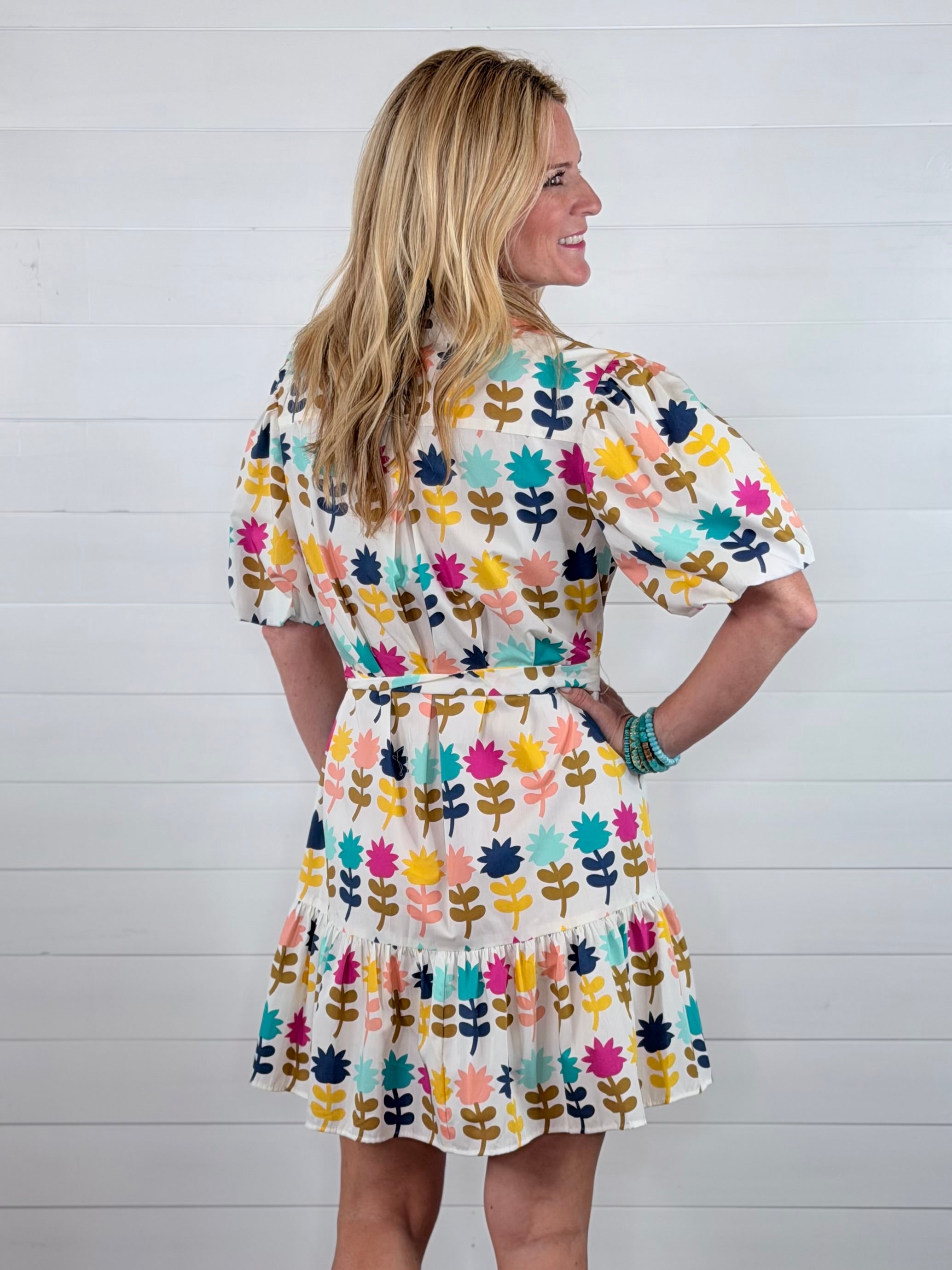 TULIPS IN A ROW DRESS