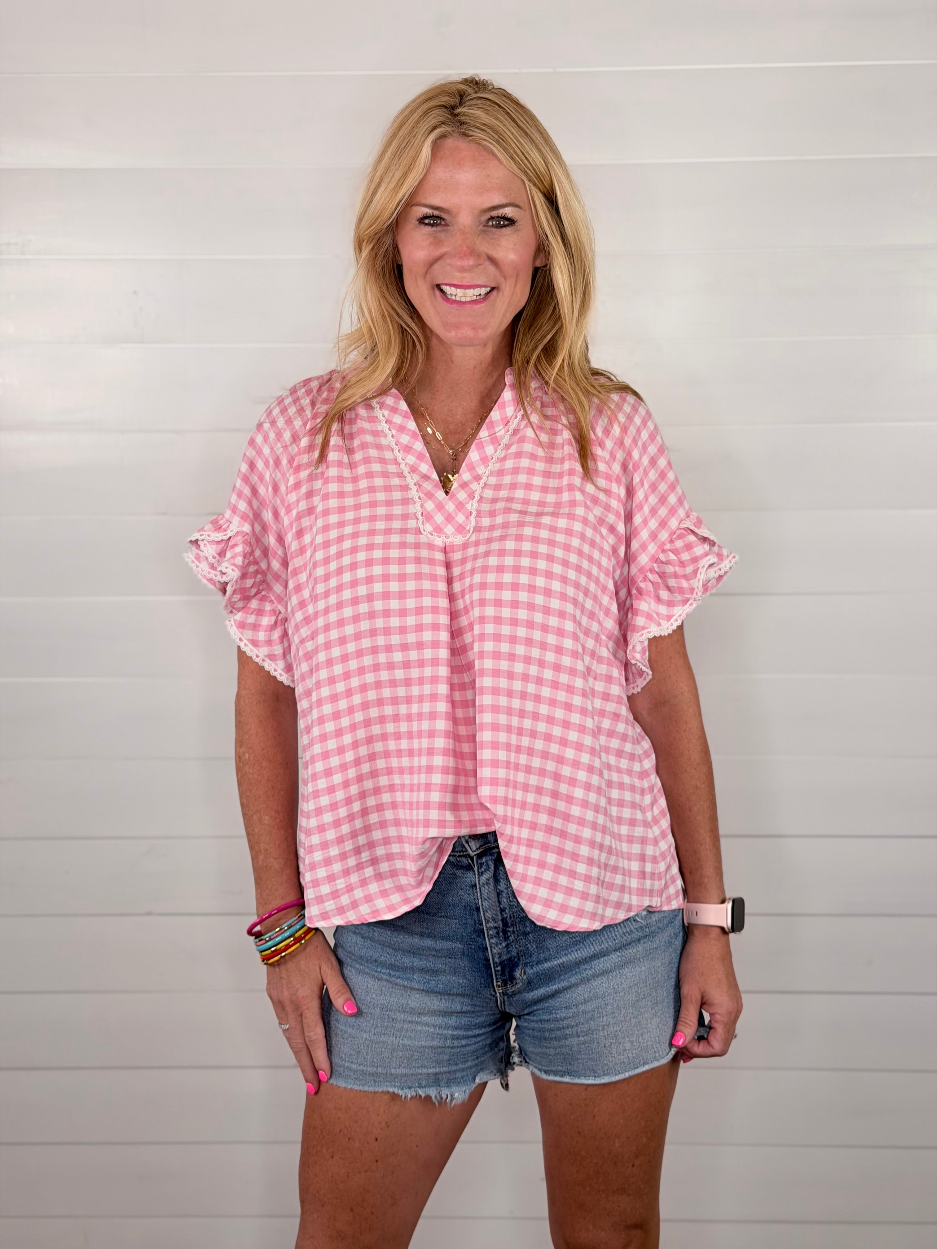 PRISSY PINK TOP