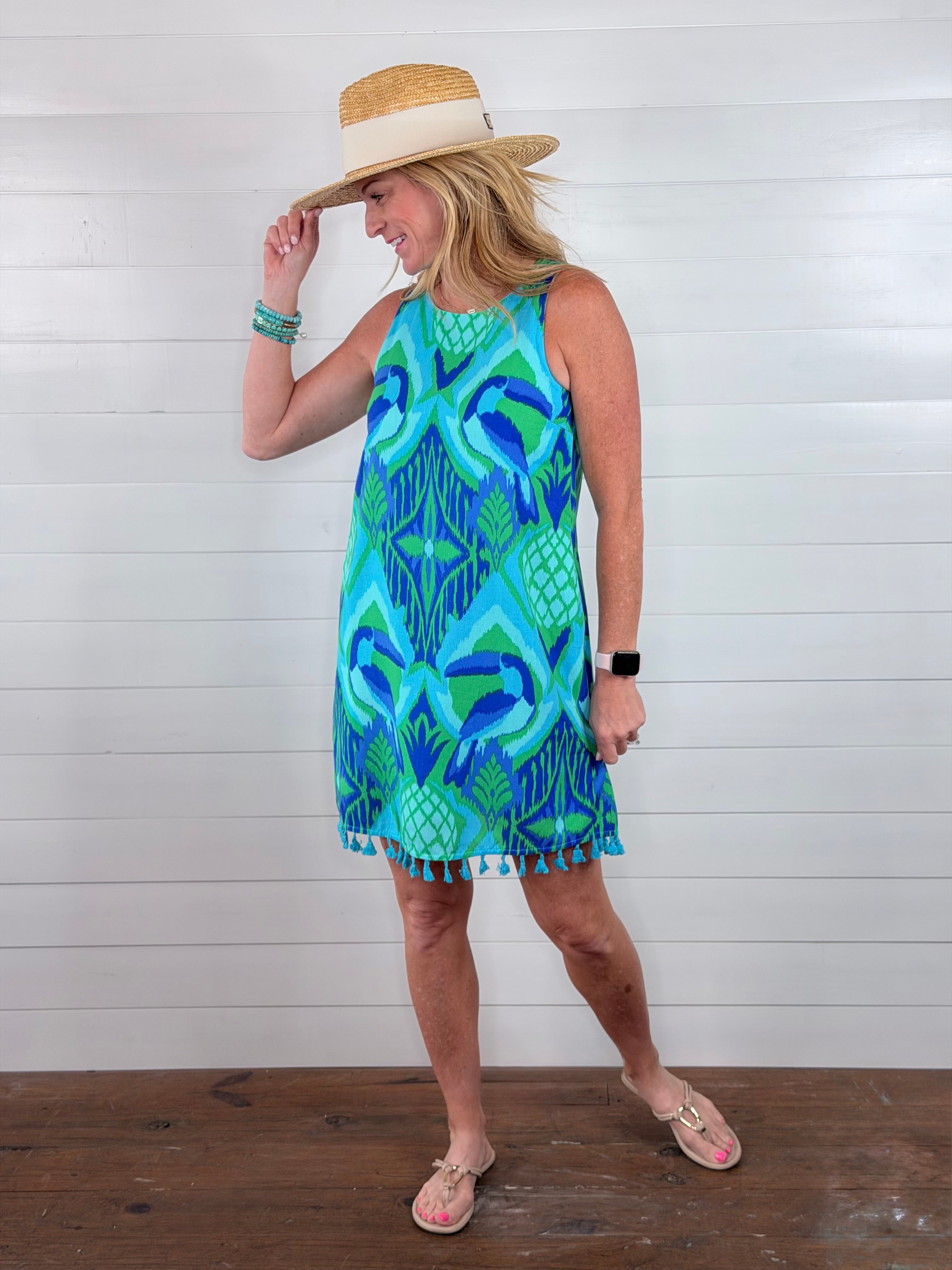 BLISSY TROPICAL DRESS